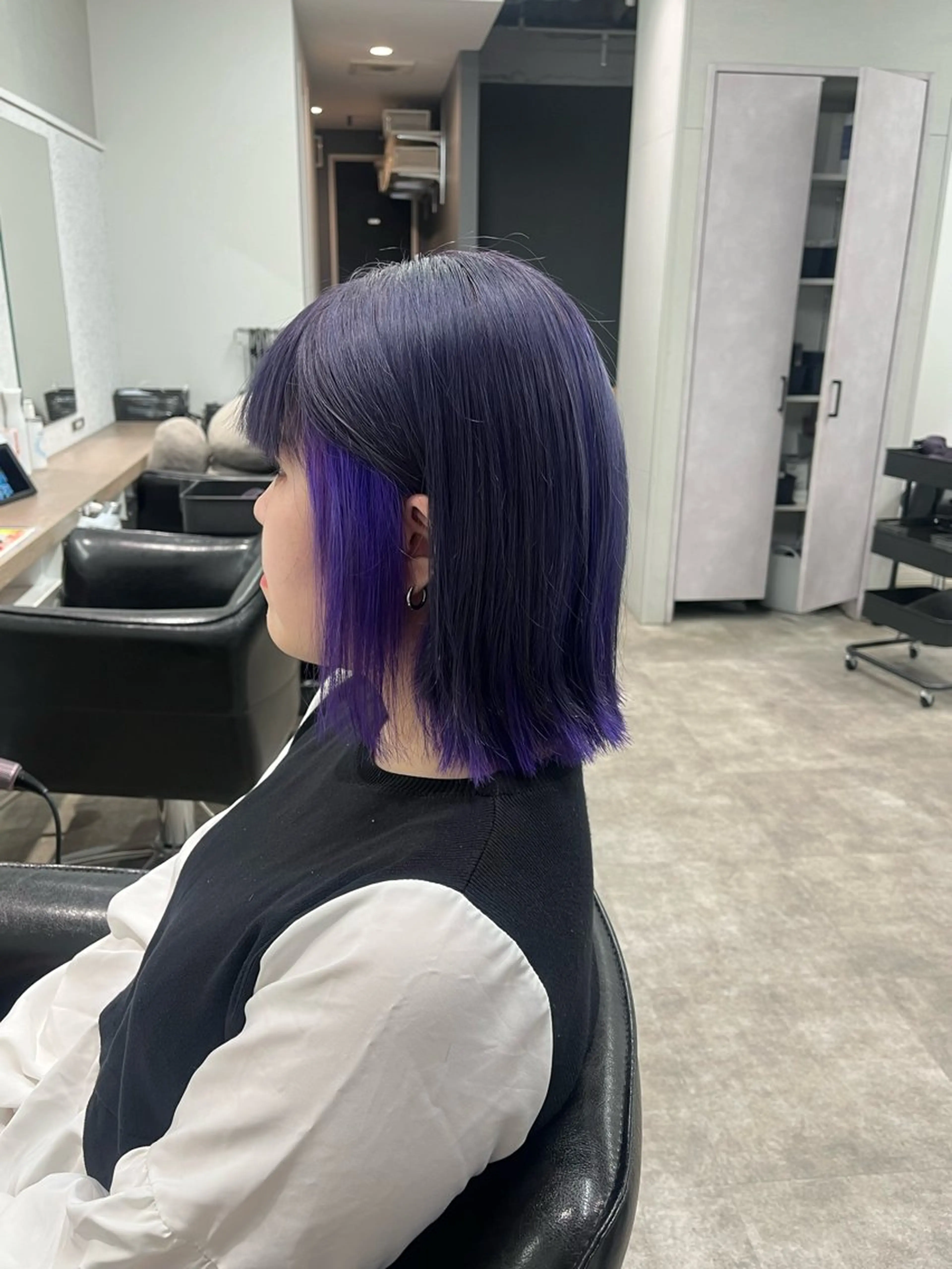 ミディアム カラー ヘアアレンジ カット ヘアカラー 🍓ハイトーン/縮毛 🌈しんたに🐰のヘアスタイル