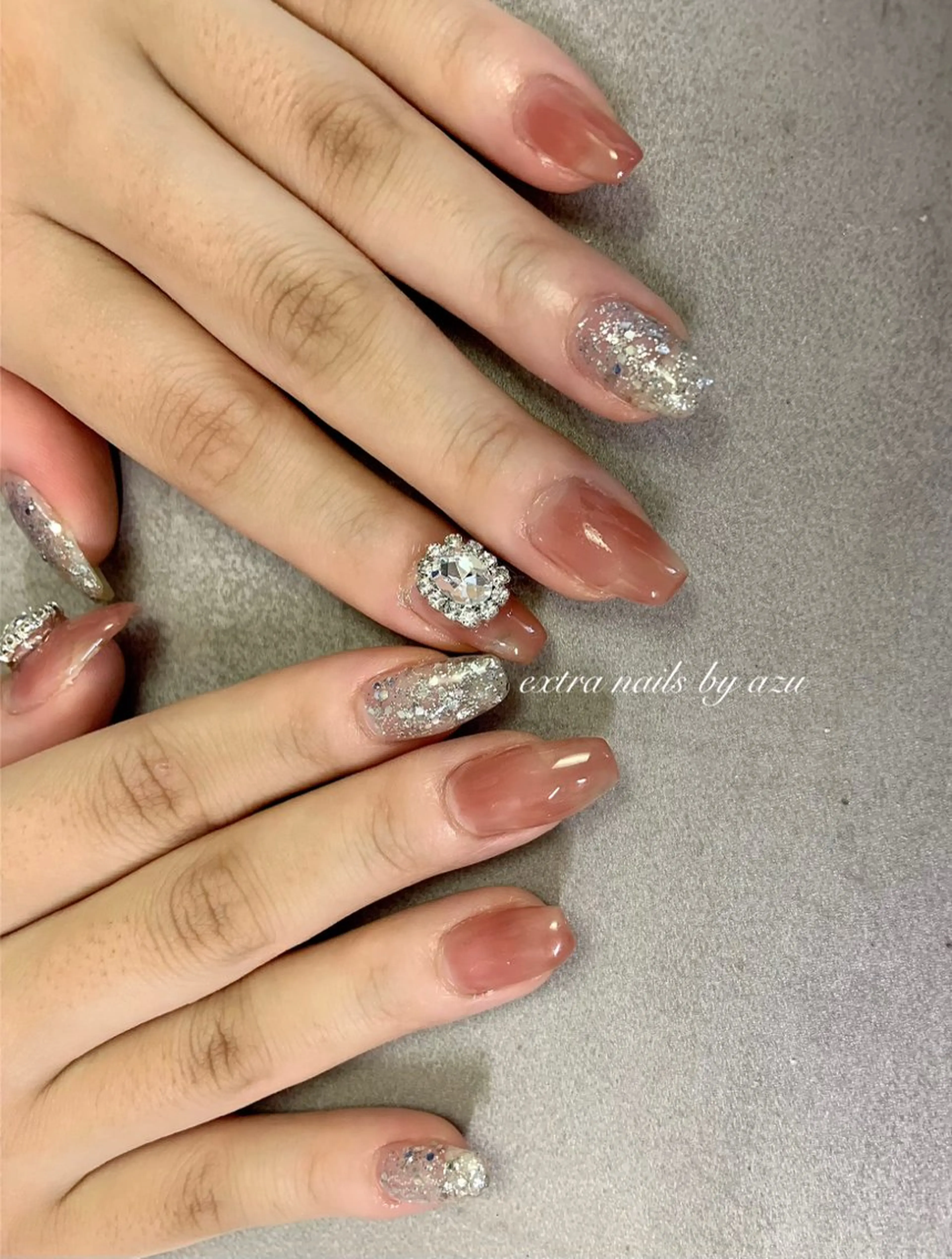 ネイル ニュアンスネイル ハンドネイル extranails ／lemellaのネイルデザイン