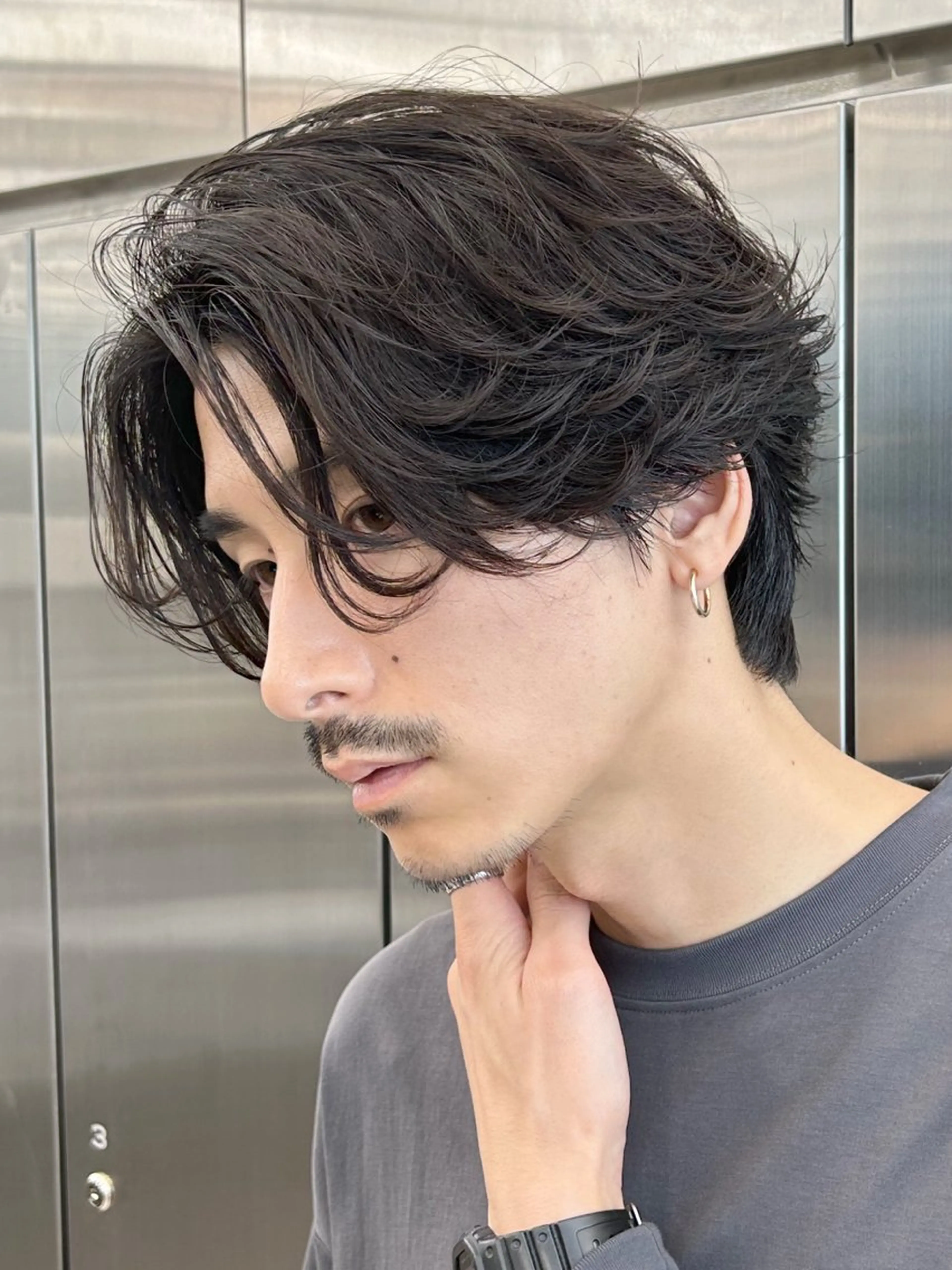 パーマ メンズ カット パーマ 名古屋メンズカラー 特化小林我修のヘアスタイル