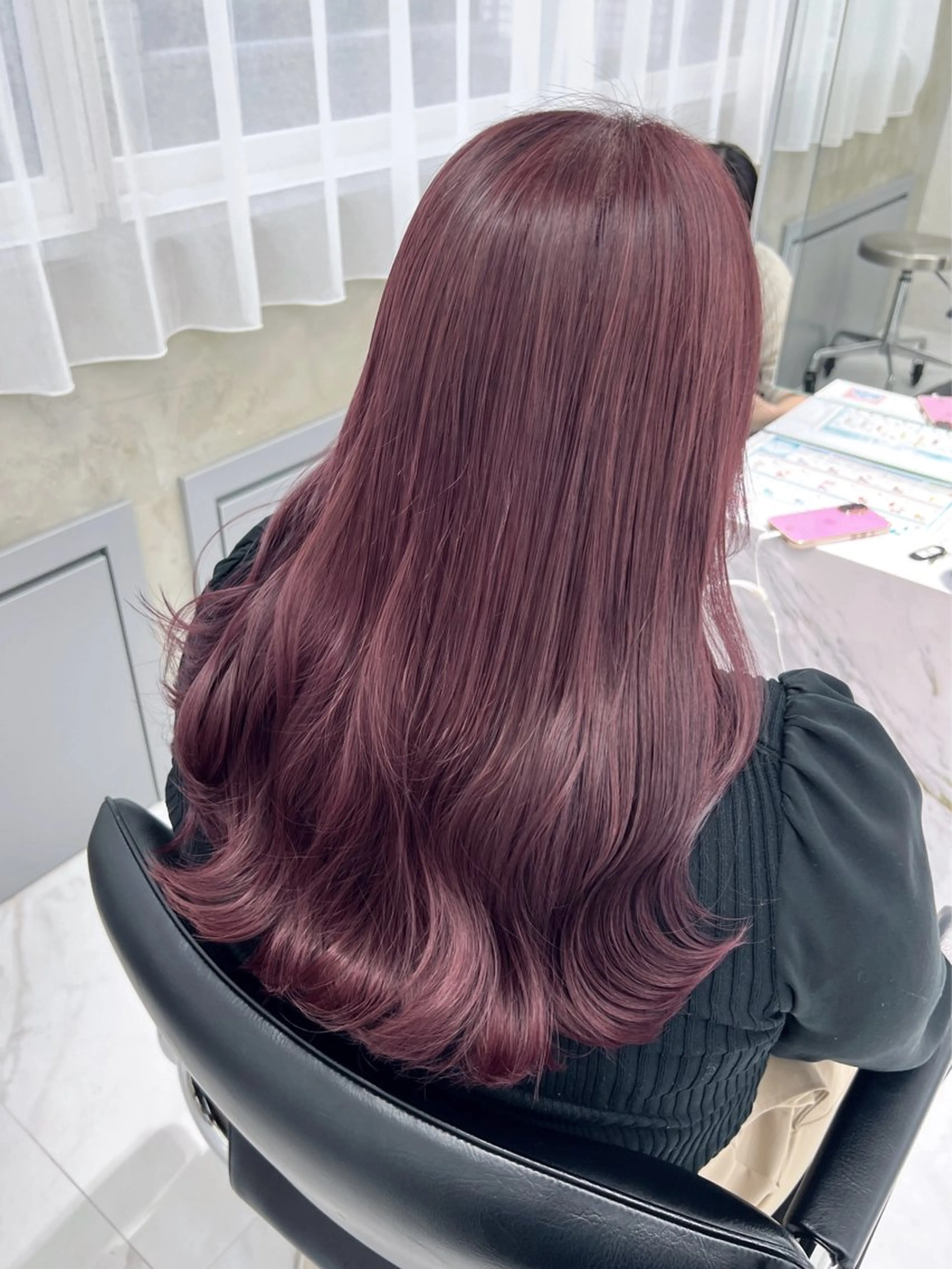 ロング ヘアカラー ヘアセット sweep𓍯 ルカ┊ケアブリーチのヘアスタイル