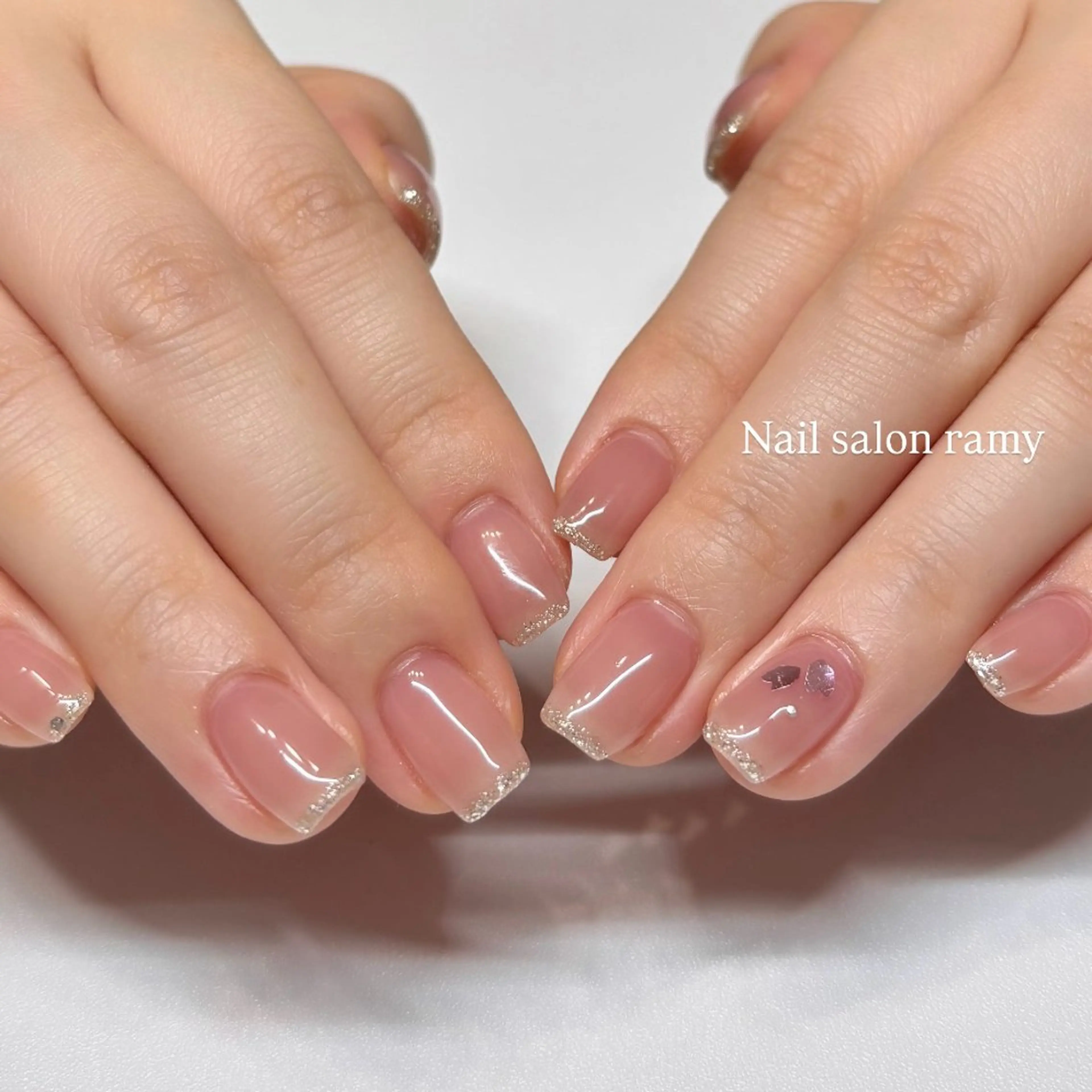 ネイル フレンチネイル ハンドネイル Nail salon ramyのマツエク・マツパデザイン