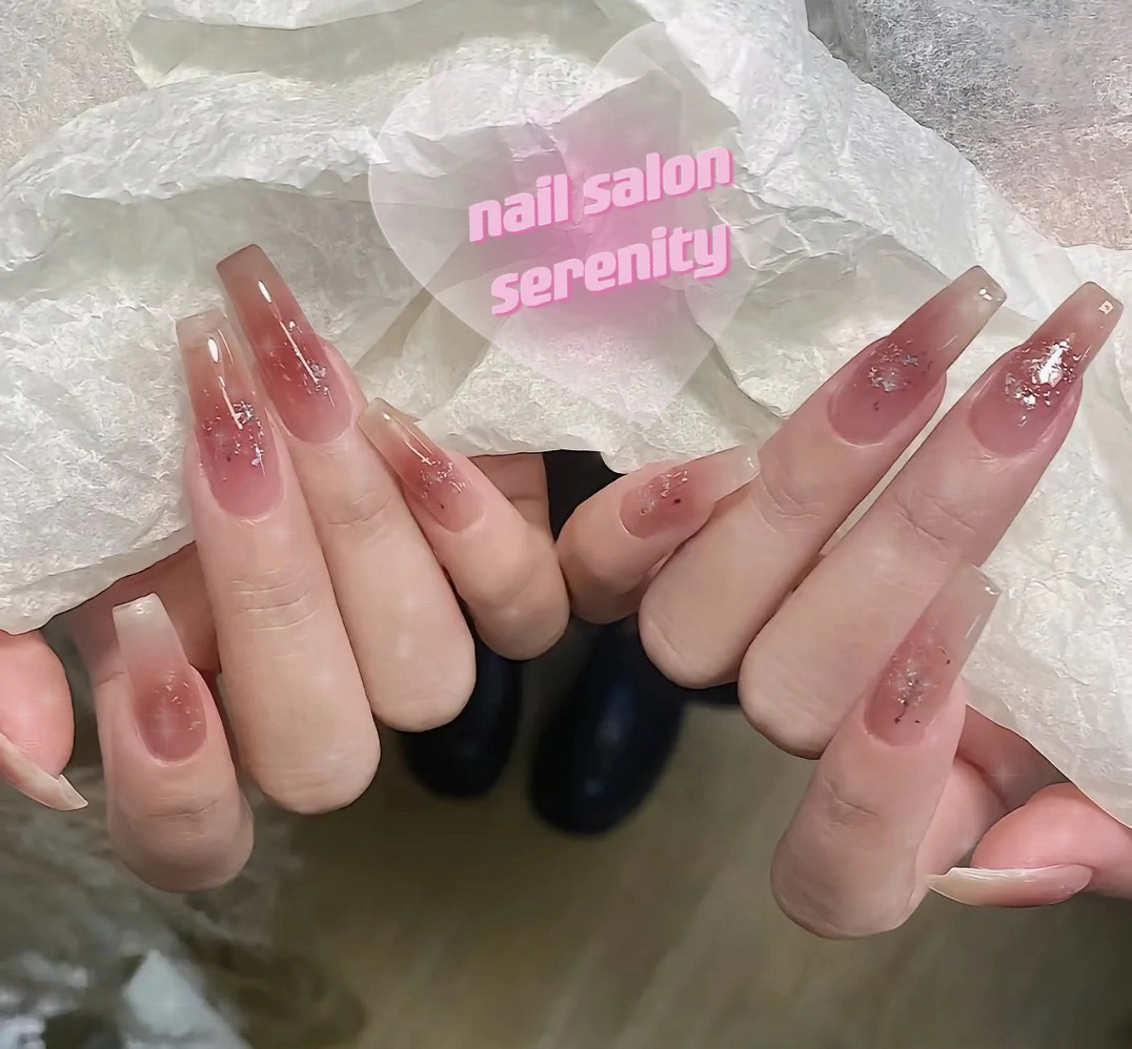 ネイル ハンドネイル ハンドケア ✨Serenity ワンホンネイルのネイルデザイン