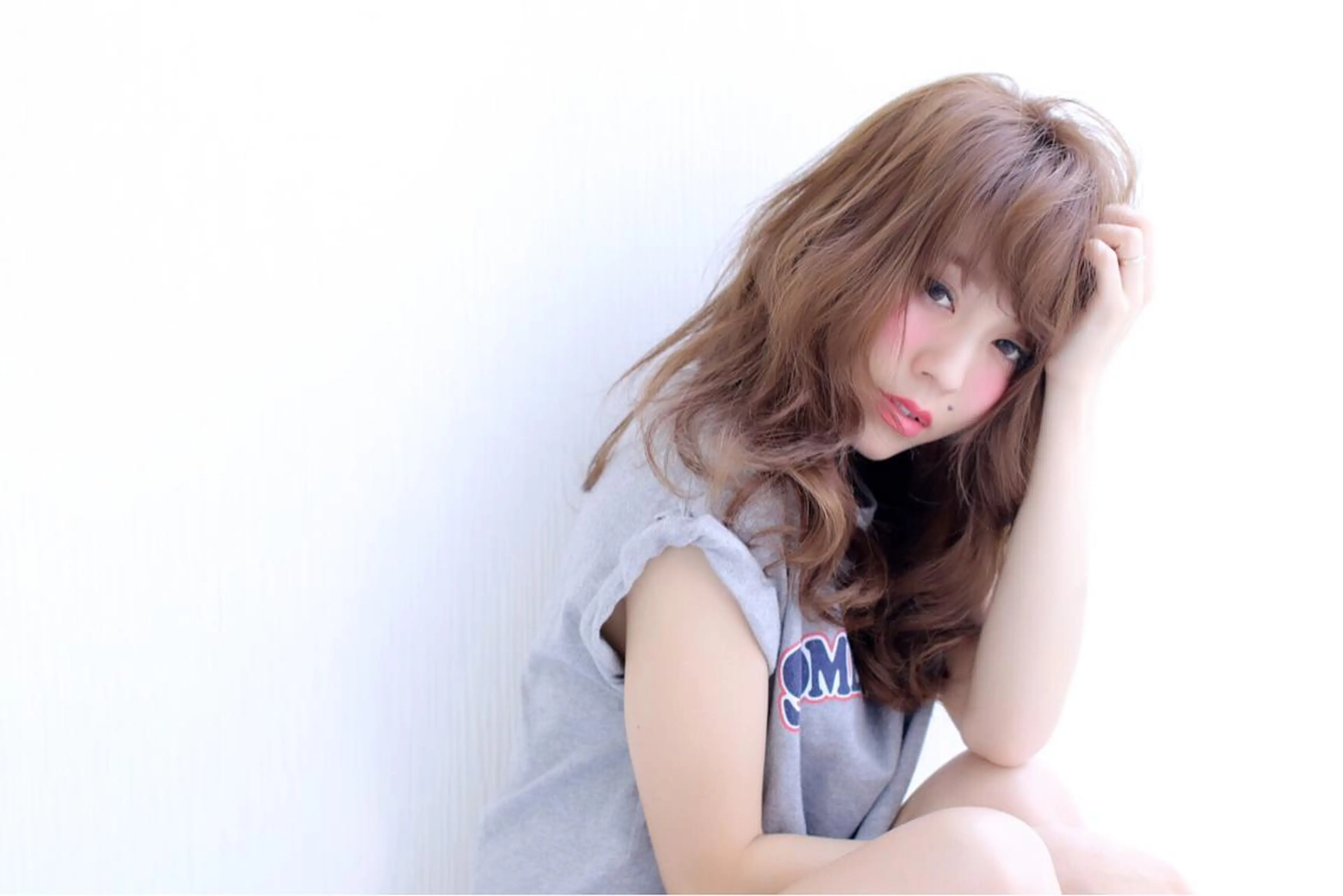 ミディアム カラー カット ヘアカラー ☆ハイトーン口コミ◎ WiLL/京橋のヘアスタイル
