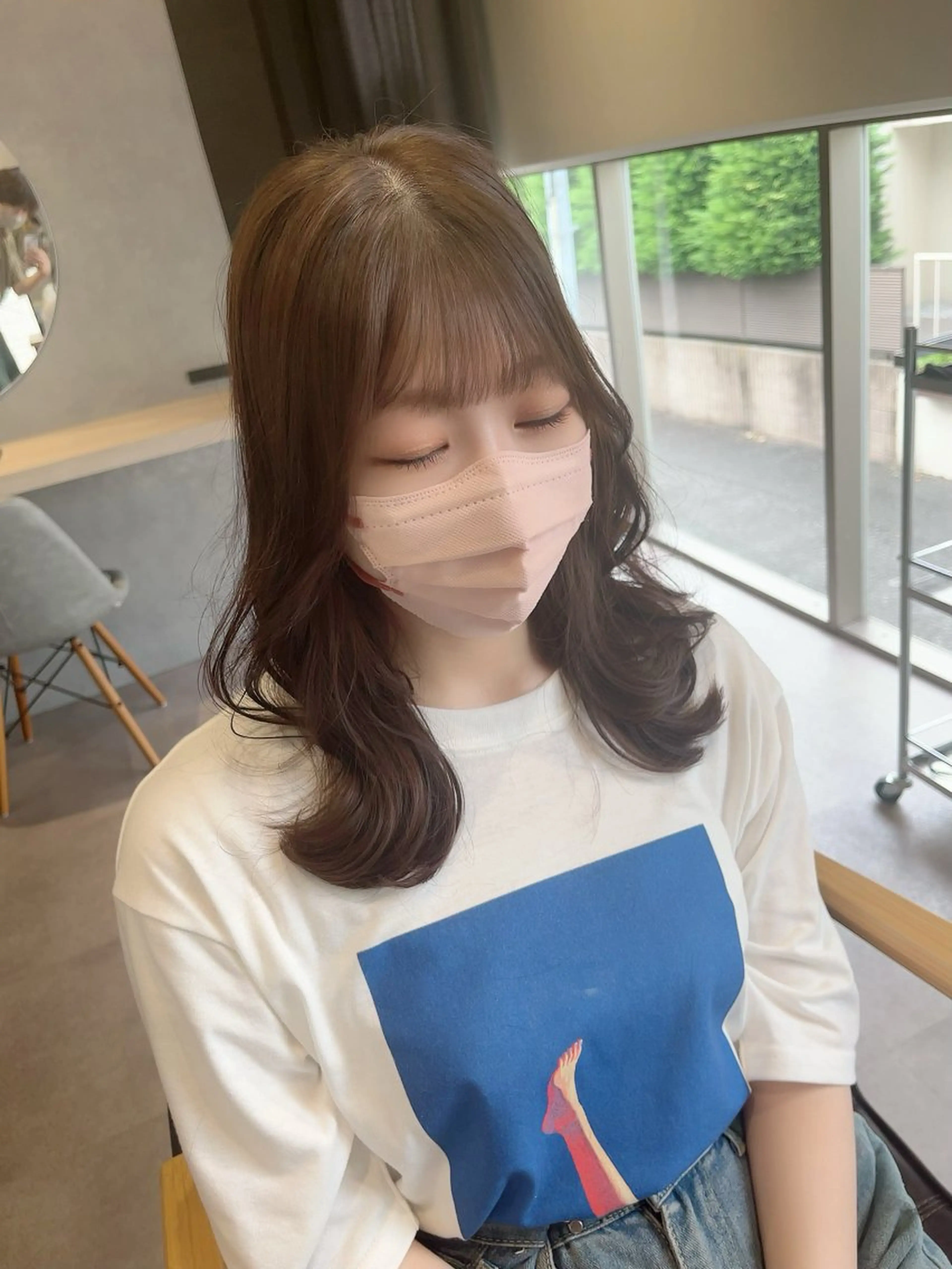 ミディアム カラー ヘアアレンジ カット ヘアカラー ヘッドスパ 佐藤優太朗 似合わせ/髪質改善のヘアスタイル
