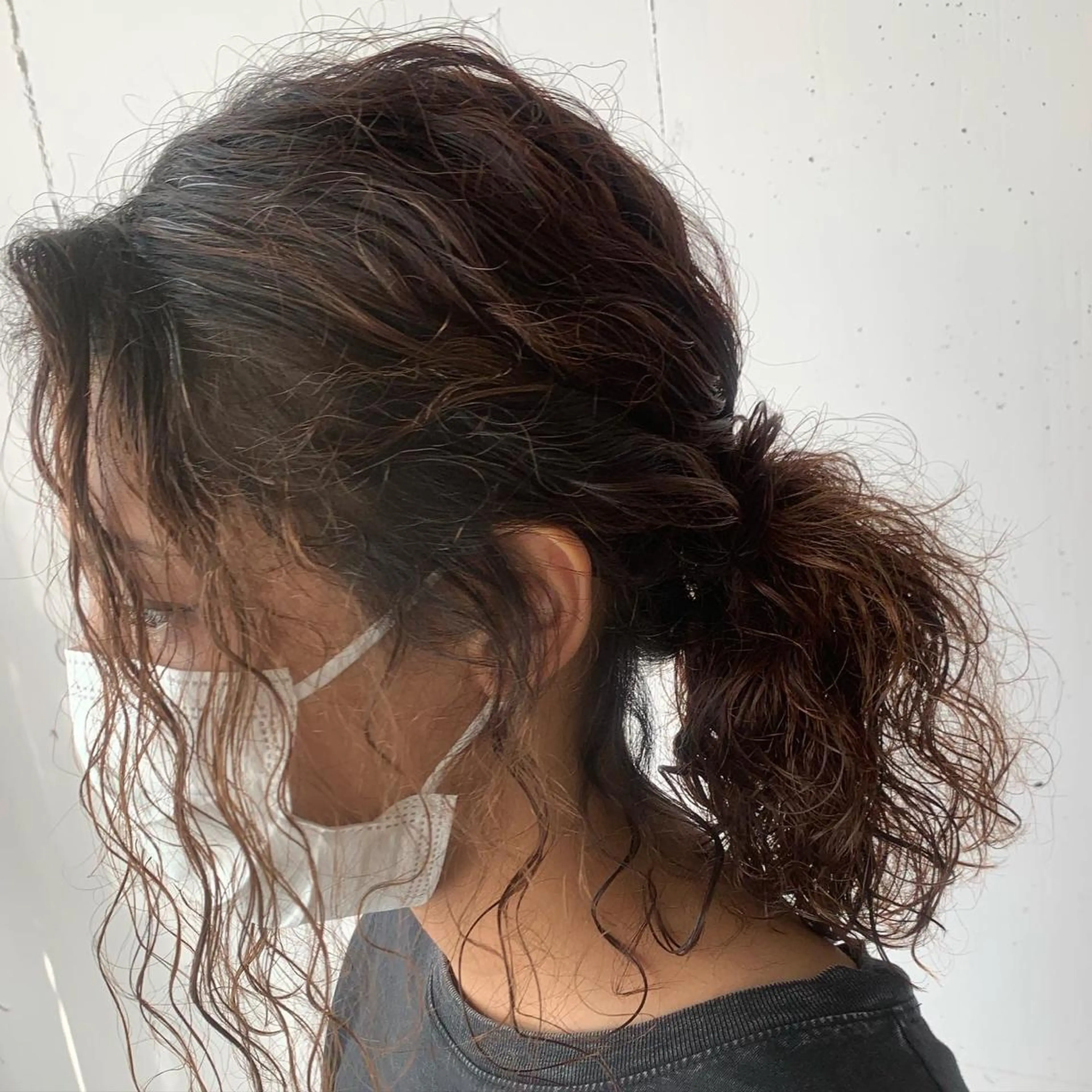 セミロング パーマ カット パーマ トリートメント ally hairsalon所属・Emi .のヘアスタイル