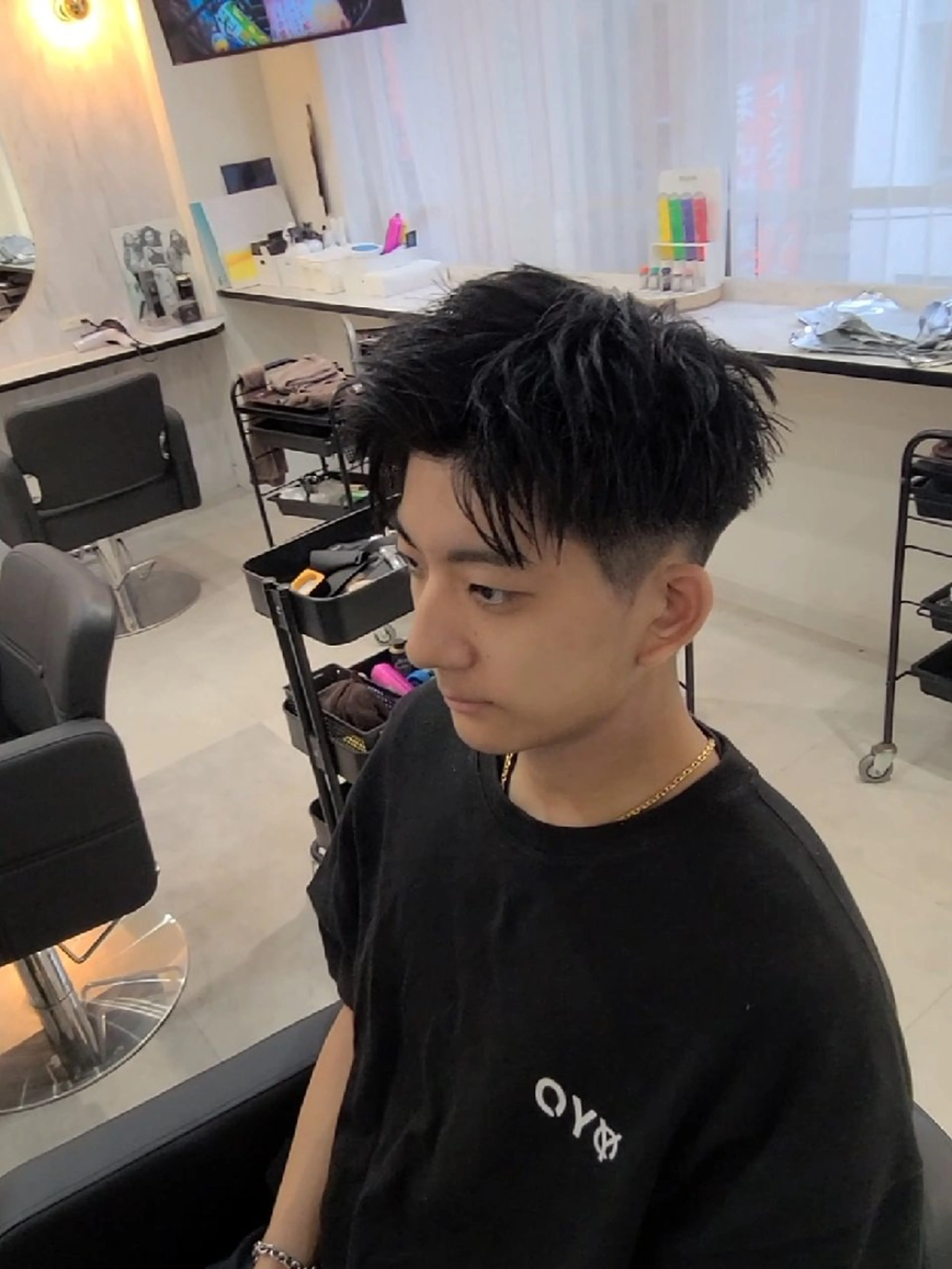 メンズ ショート カット ヘアセット Lapis 名古屋駅前店所属・LEN名古屋/パーマ メンズ特化美容師のヘアスタイル