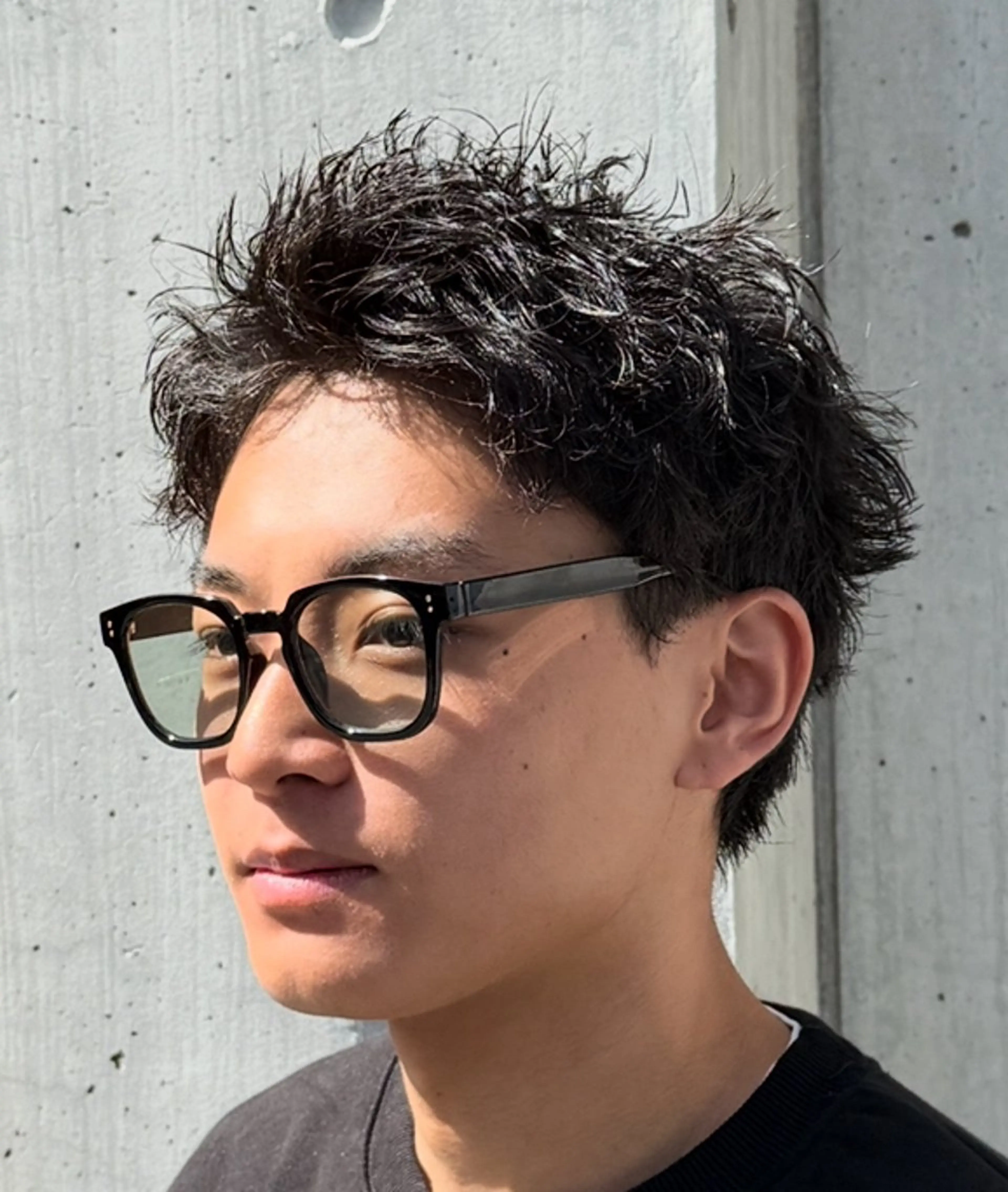 パーマ メンズ カット パーマ GLANZ/メンズ カットモデル予約用のヘアスタイル