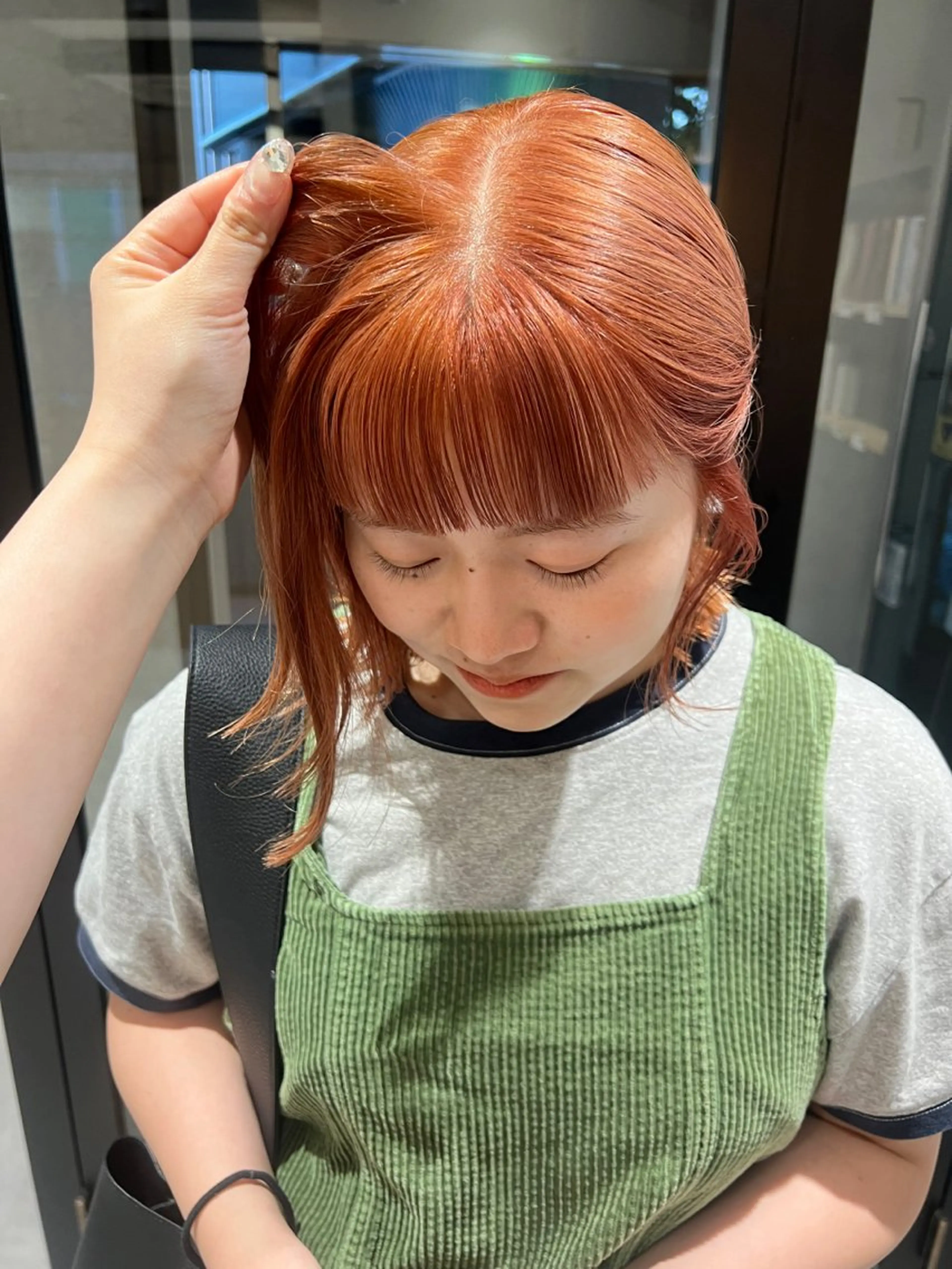 ミディアム カット ヘアカラー トリートメント AI TOKYO S所属・mizuki 【韓国レイヤー】のヘアスタイル