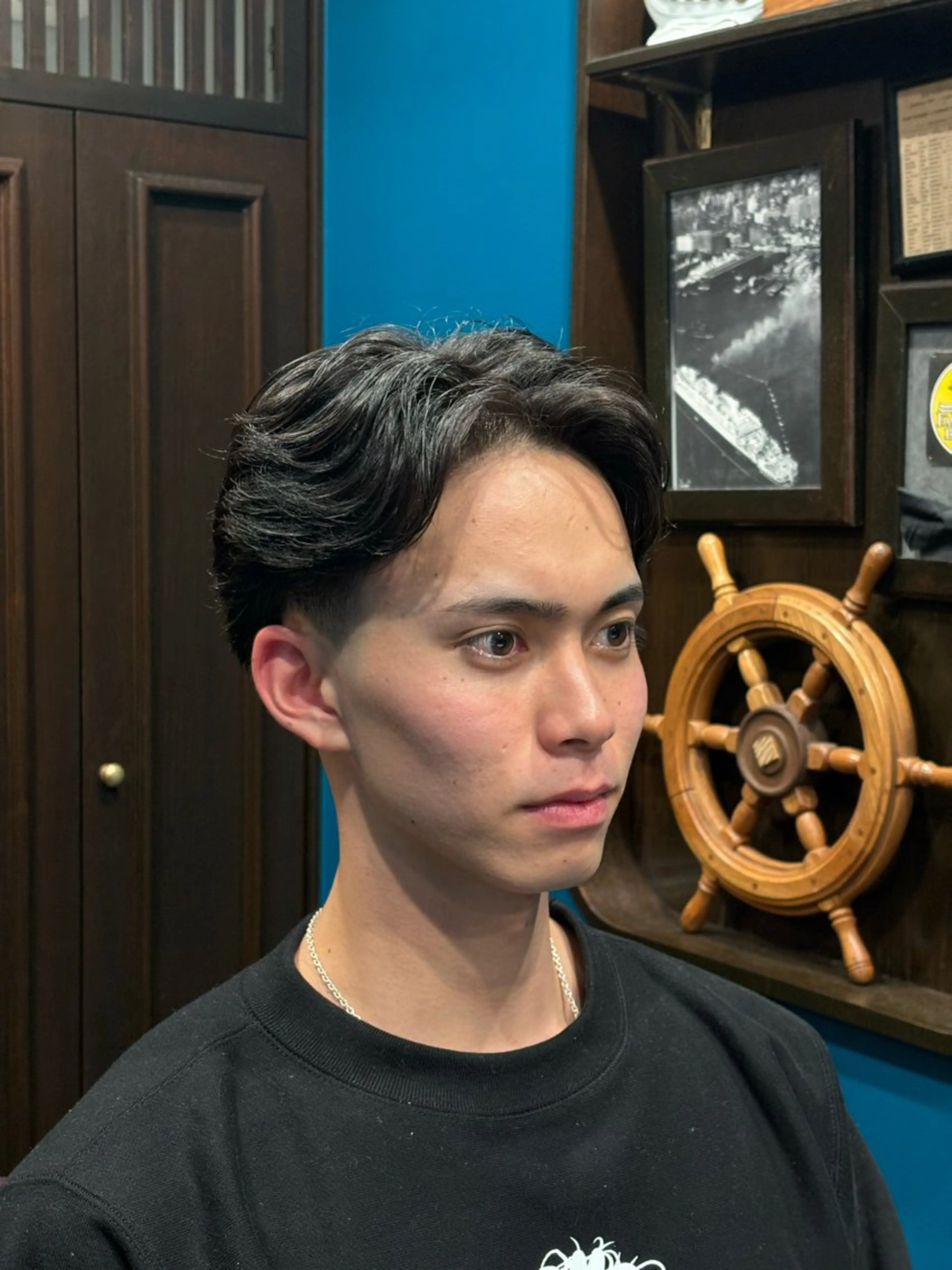 ショート パーマ 吉永 桜大のヘアスタイル