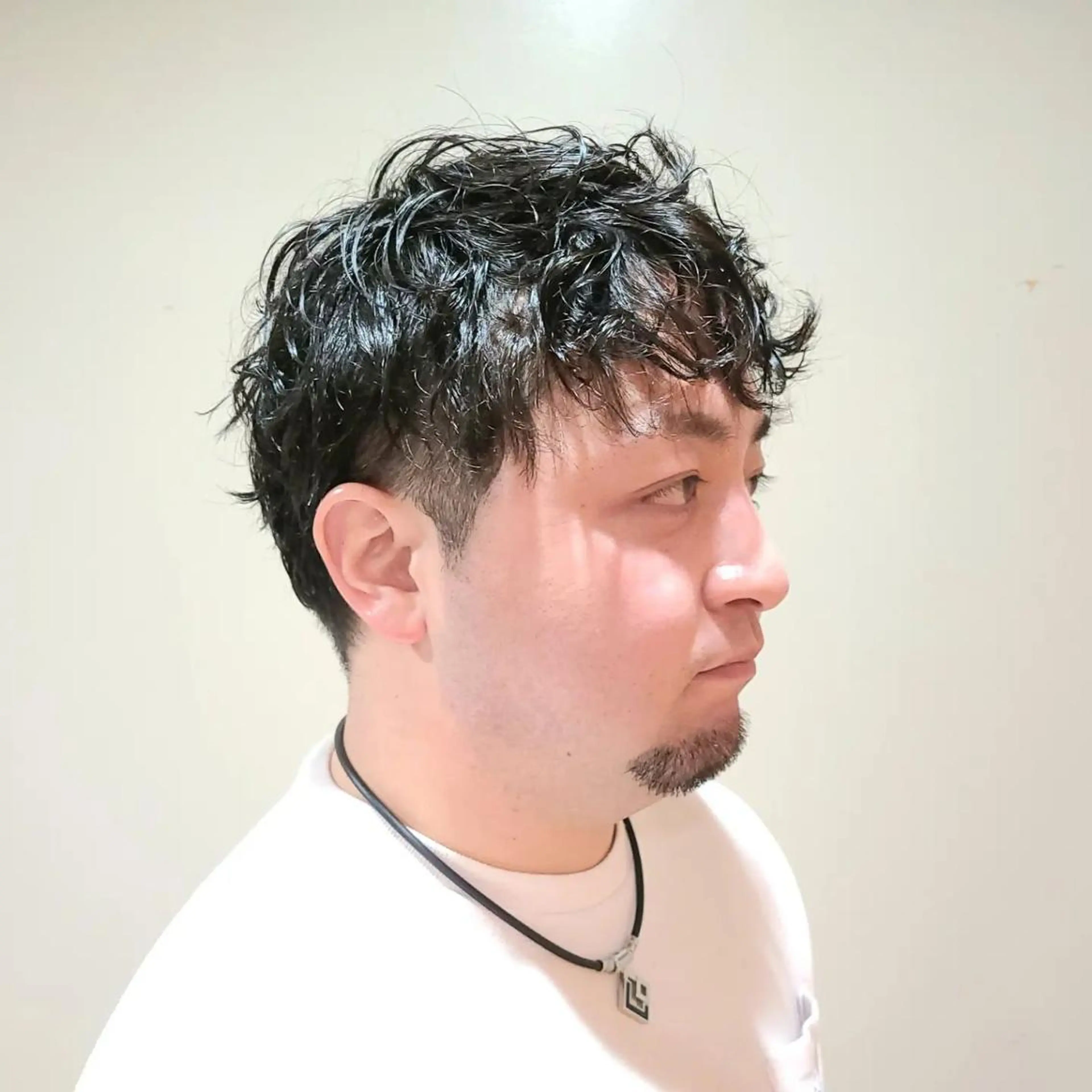 ミディアム ミディアムパーマ 奈良 慎司のヘアスタイル