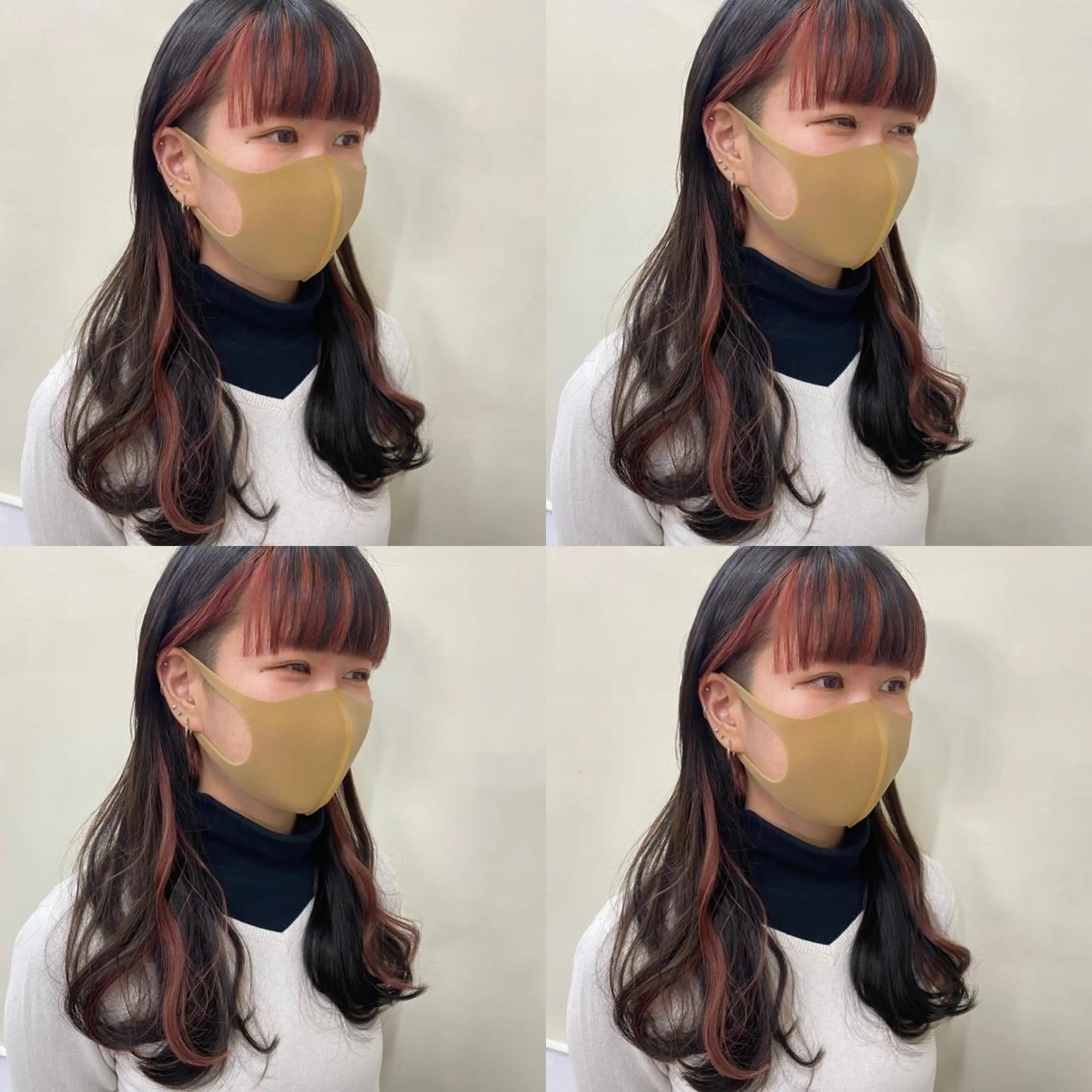 カラー カット ヘアカラー エクステ エクステ ハイトーン 💭黒崎ハルカのヘアスタイル