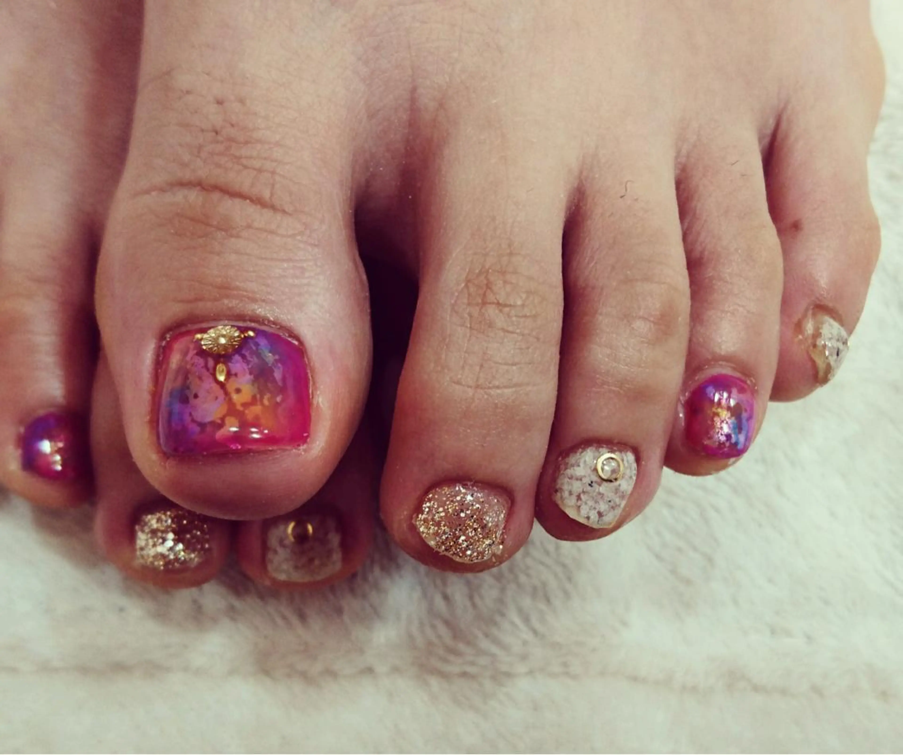 ネイル フットネイル nail room  cuore所属・松尾 典子のネイルデザイン