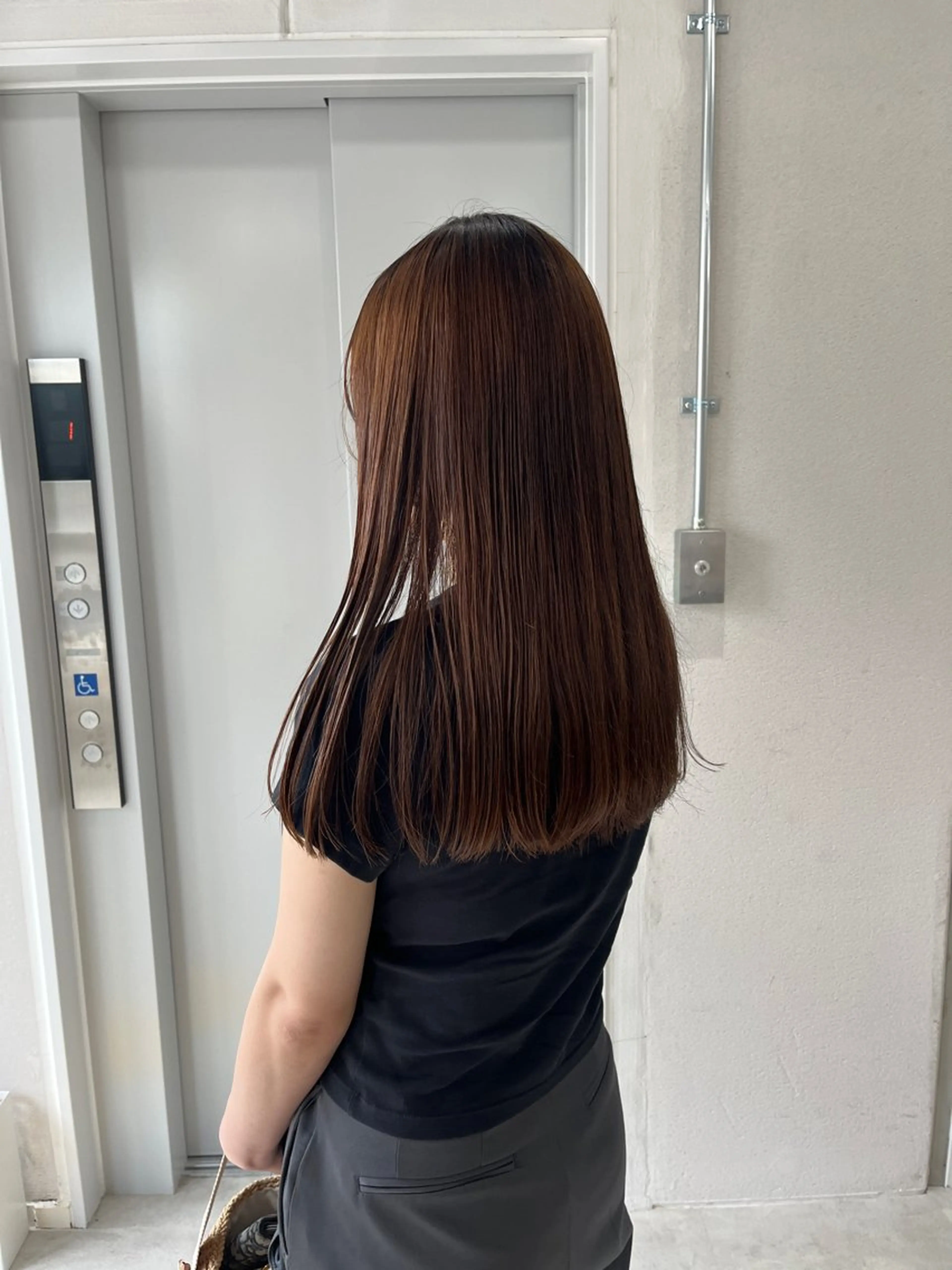 セミロング 縮毛矯正 カット 縮毛矯正 髪質改善/美髪 透明感/nanakoのヘアスタイル