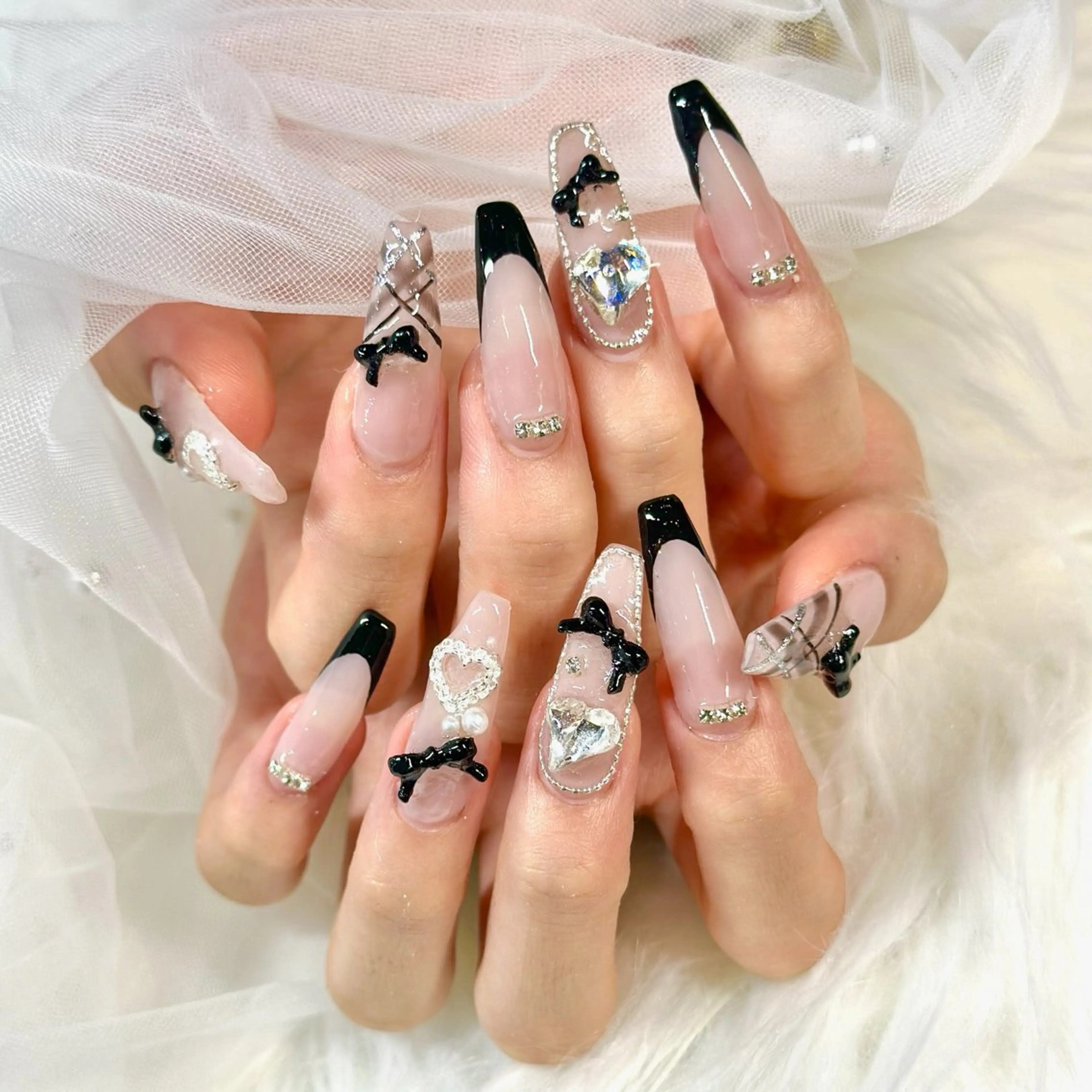 【オフ込み】ロング10本長さだし◎ 華やか150分定額コース ¥ 16000の写真