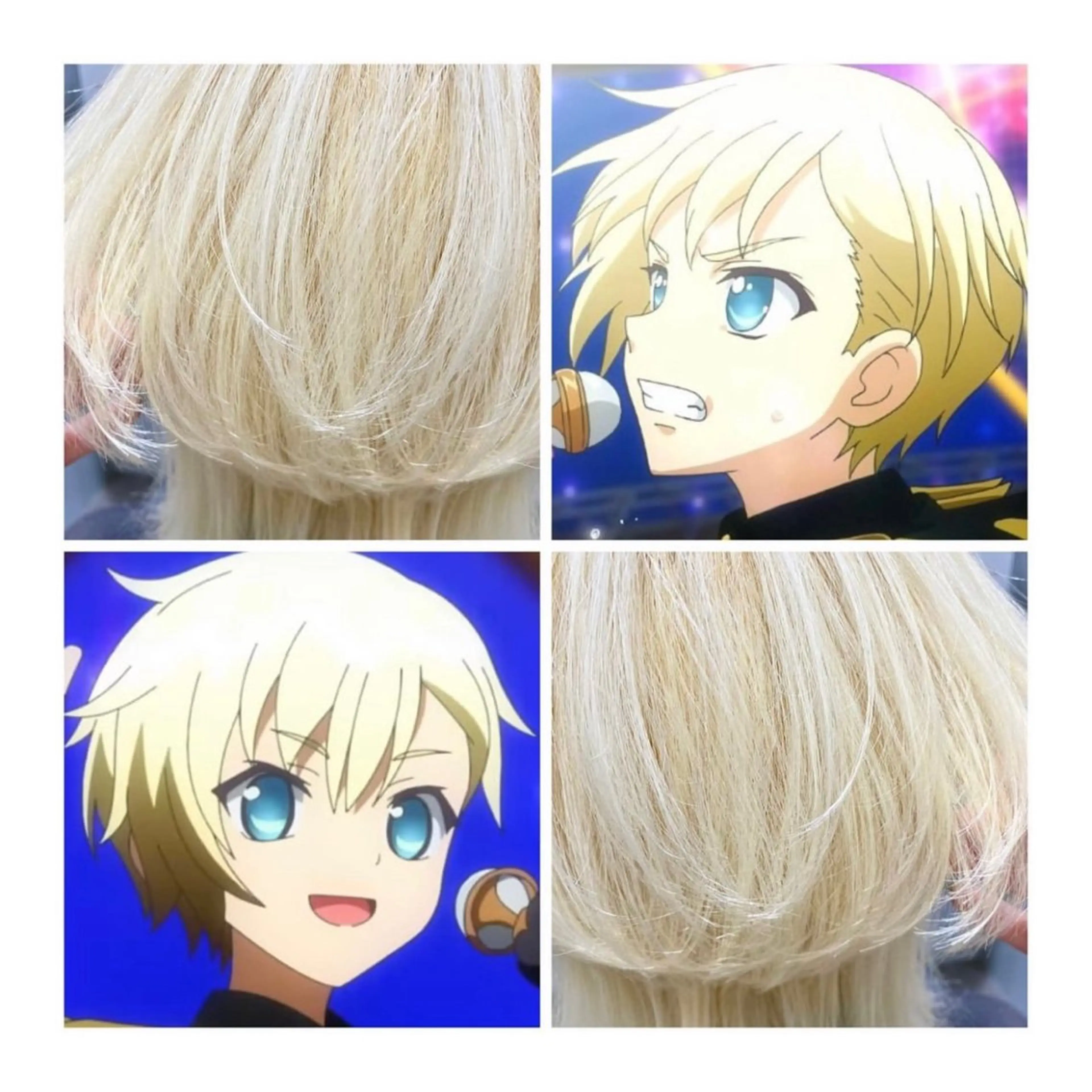 ショート カラー ブロンド ホワイトブロンド ヘアカラー GARU-ガル-所属・TSUNO🦖 派手髪/オタク美容師のヘアスタイル