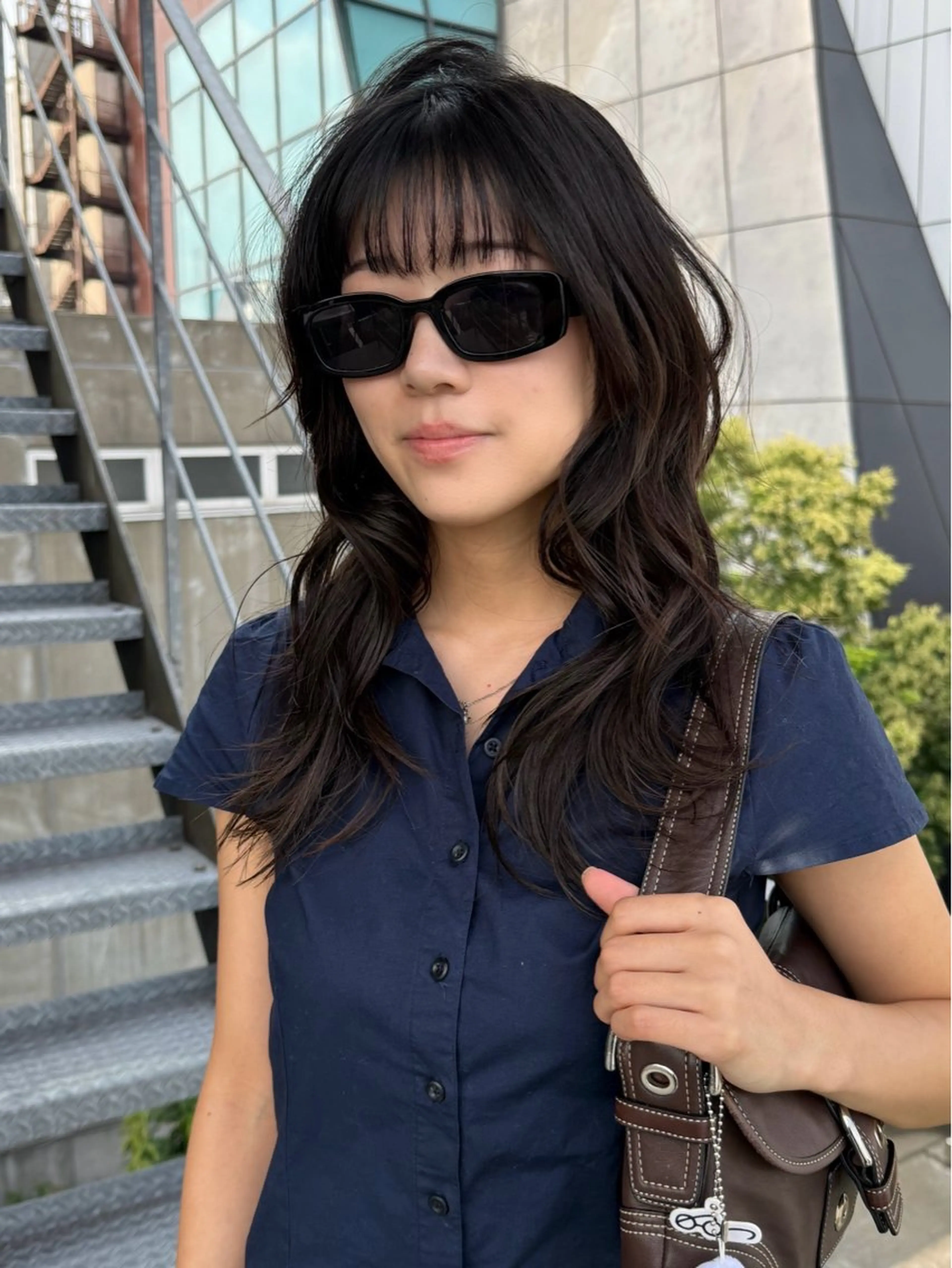 ロング ハイレイヤー レイヤーカット ロング ウルフカット カット ヘアカラー レイヤーカット\ウル フ　chinatsuのヘアスタイル