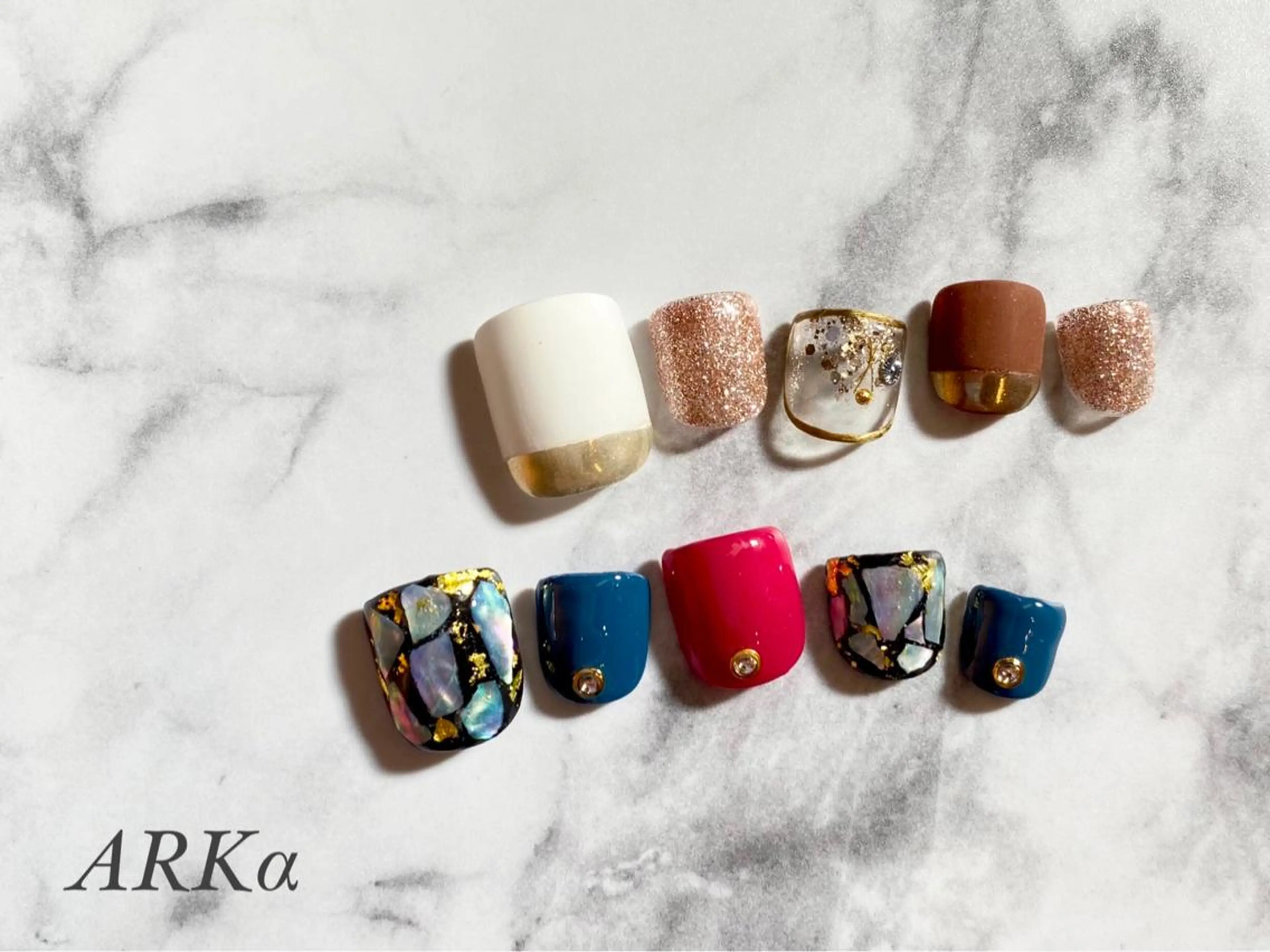 ネイル フットネイル Nailsalon ARKαのネイルデザイン