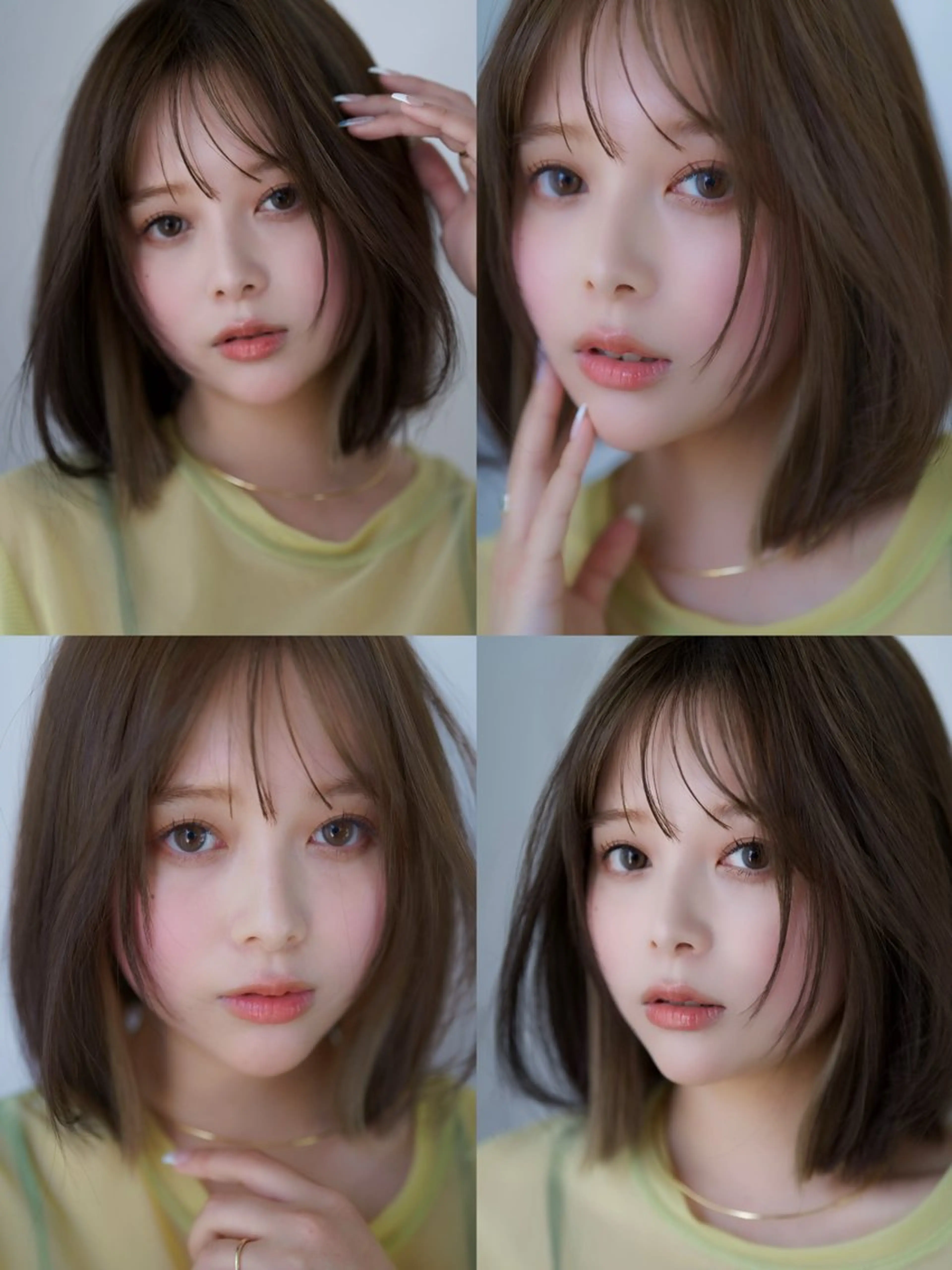 ミディアム 小顔カット トリートメント ウルフカット ウルフとハイトーン オタク美容師のユウトのヘアスタイル