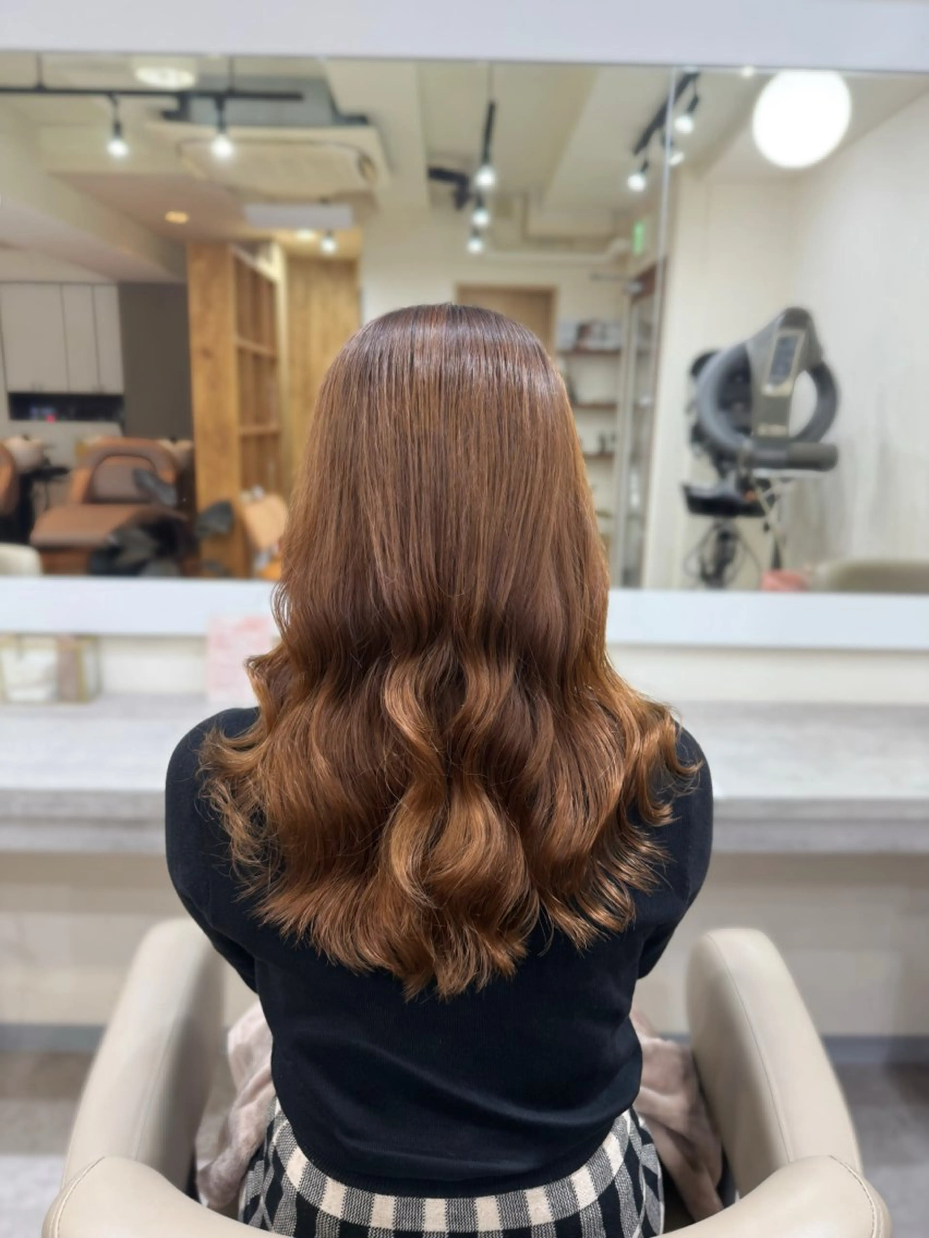 ミディアム ミディアムパーマ 縮毛矯正 カット ヘアカラー パーマ 韓国風パーマ/ 菅沼 成郷のヘアスタイル