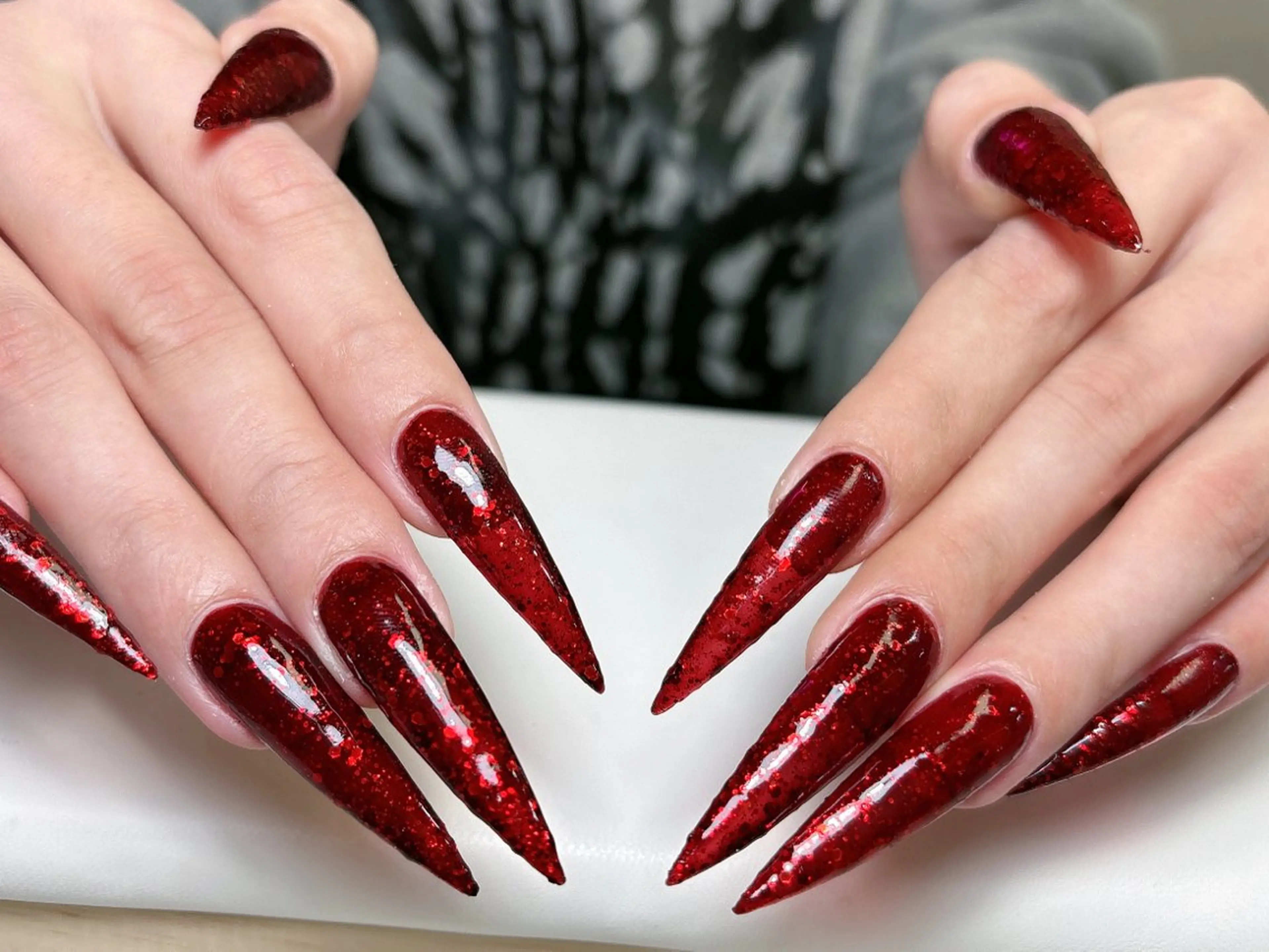 ネイル 成人式 ジェルネイル ロングネイル マグネットネイル ミディアムネイル ハンドネイル Momoa nail salon所属・MoMoA Nail ネイル長さ出し専門店のネイルデザイン