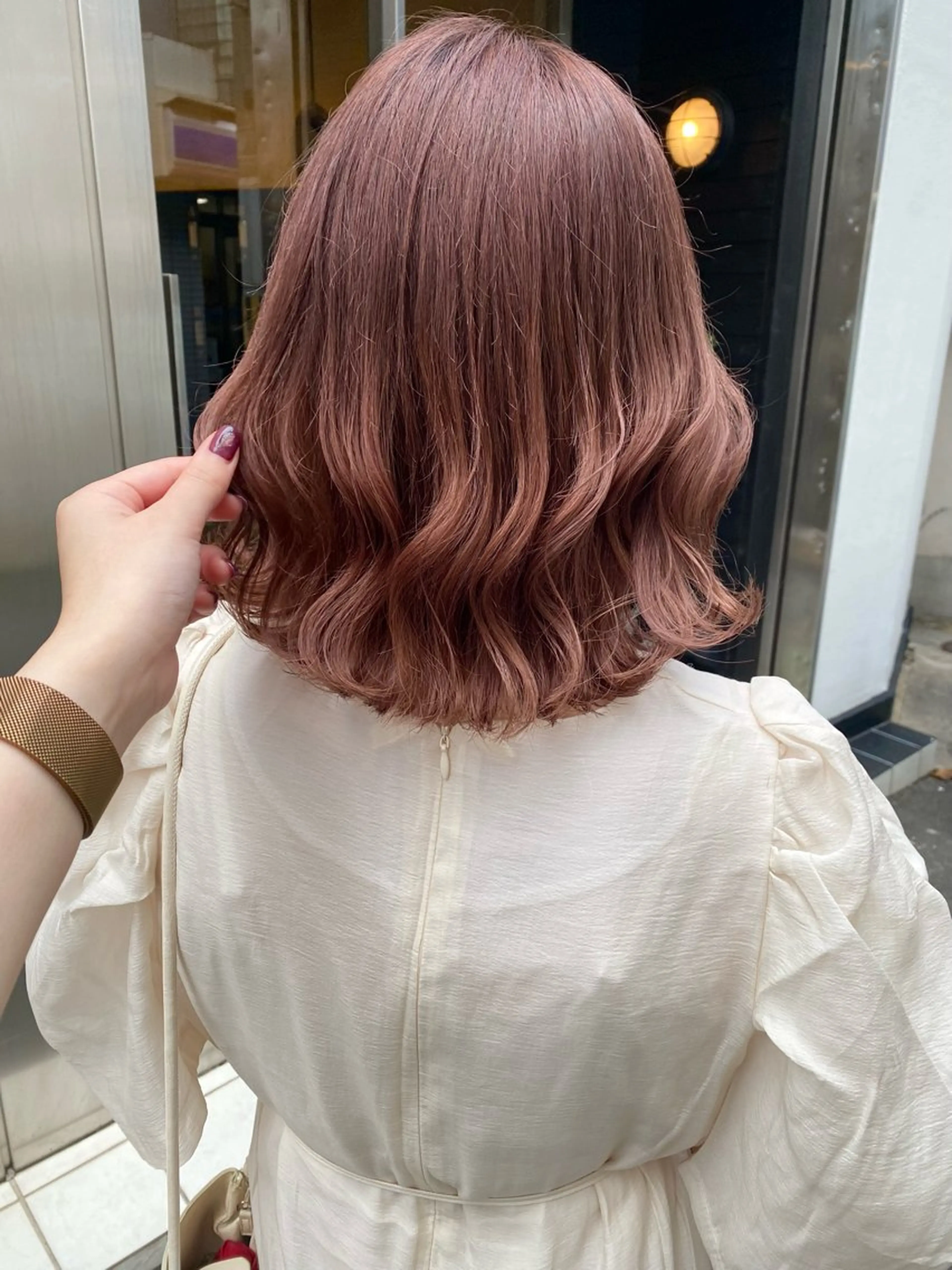 ミディアム カラー ヘアカラー トリートメント HONDA KANONのヘアスタイル