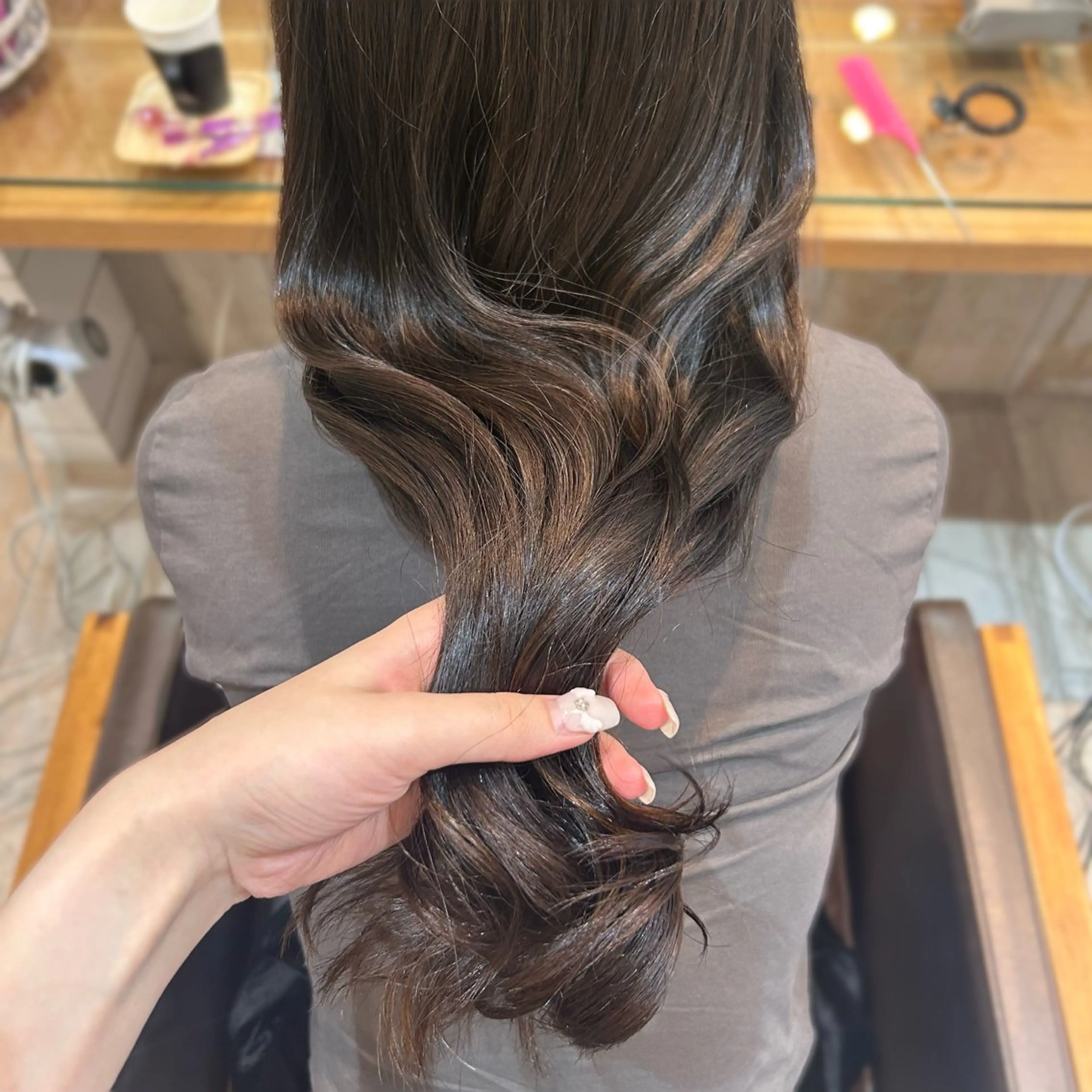 ロング ヘアカラー トリートメント Rion /渋谷のヘアスタイル