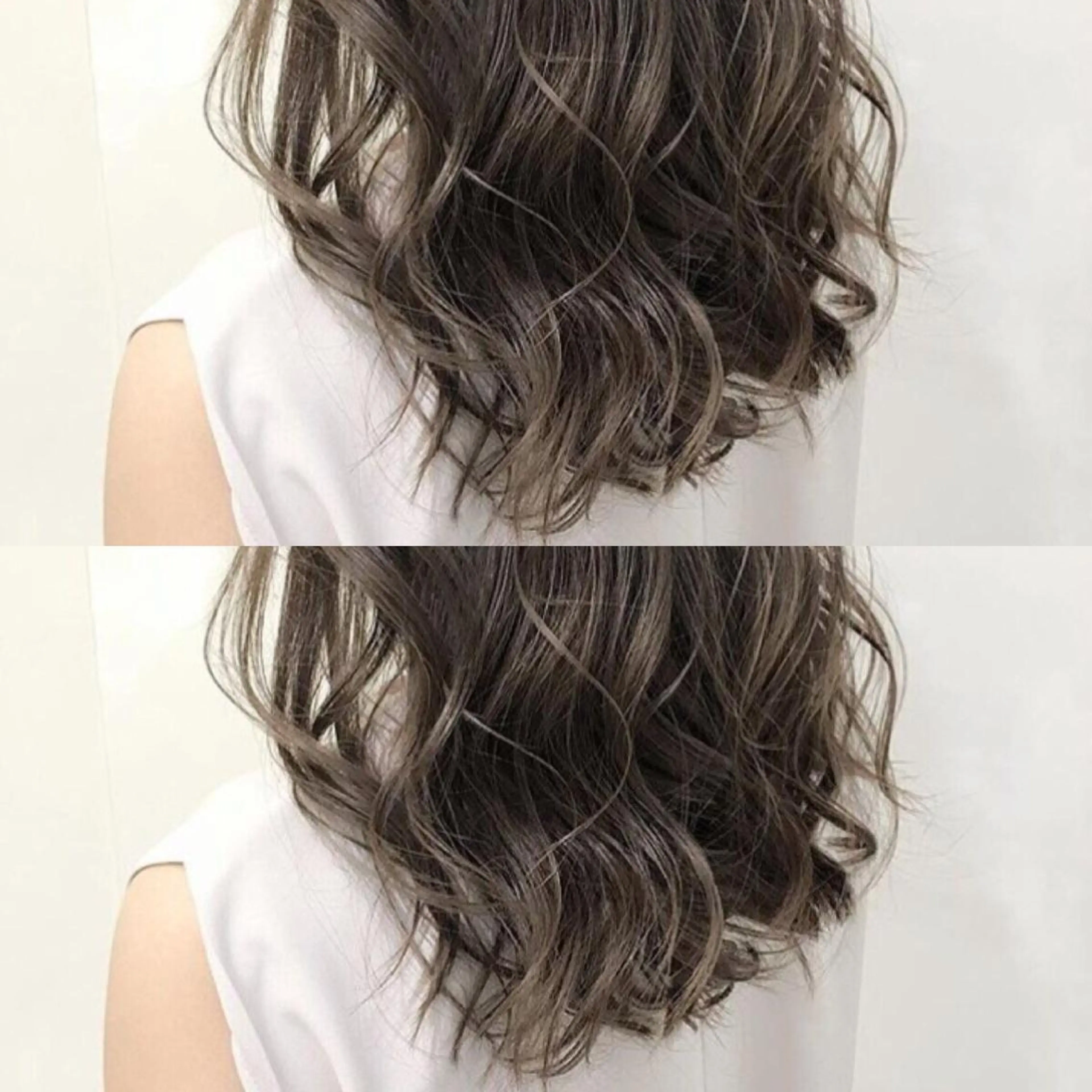 セミロング カラー パーマ ヘアアレンジ tocca所属・毎月通える価格♪ 杉本真基のヘアスタイル