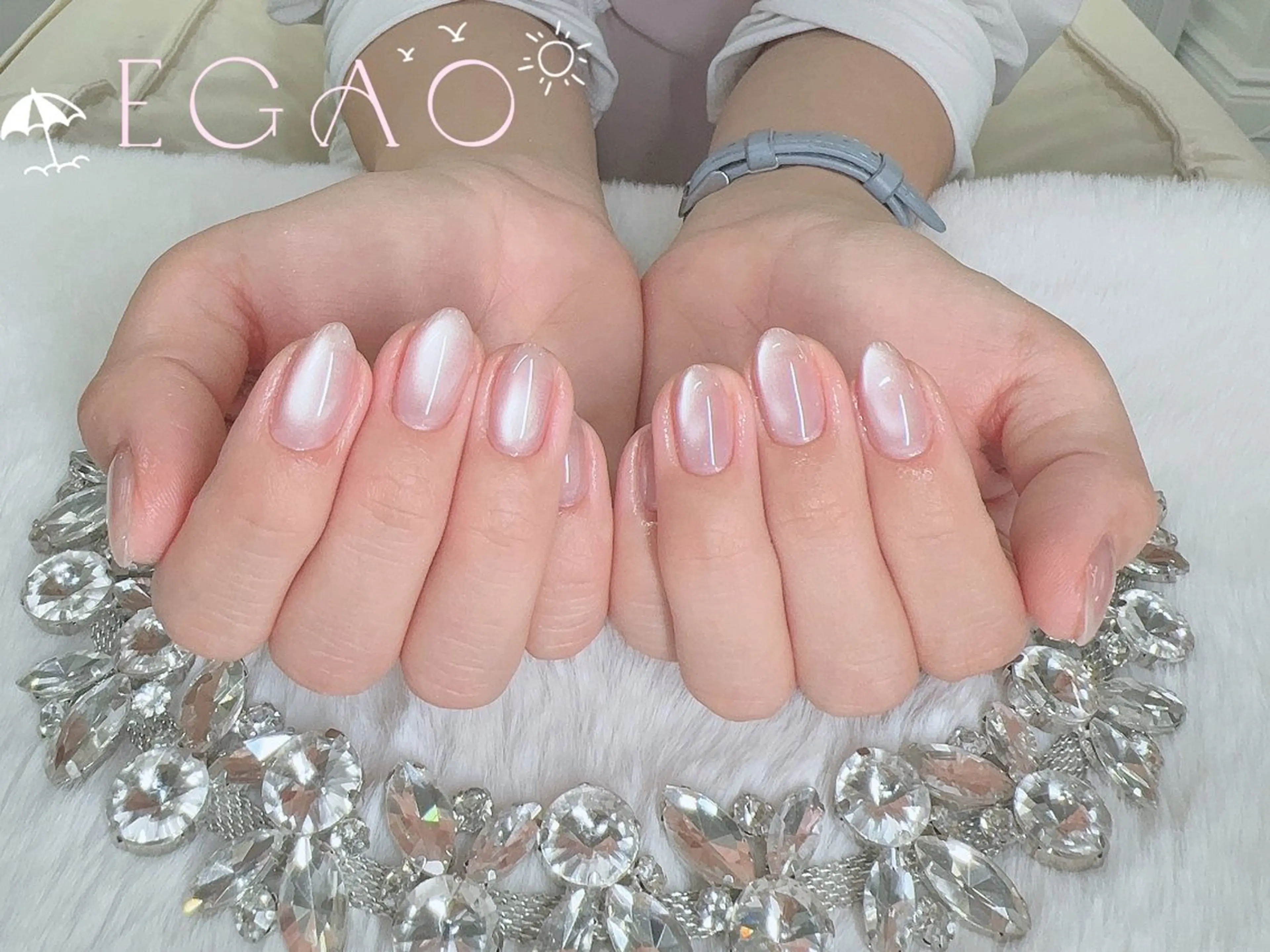 ネイル アートネイル フットネイル フレンチネイル ジェルネイル グラデーション ハンドネイル Egao Nail Salonのネイルデザイン