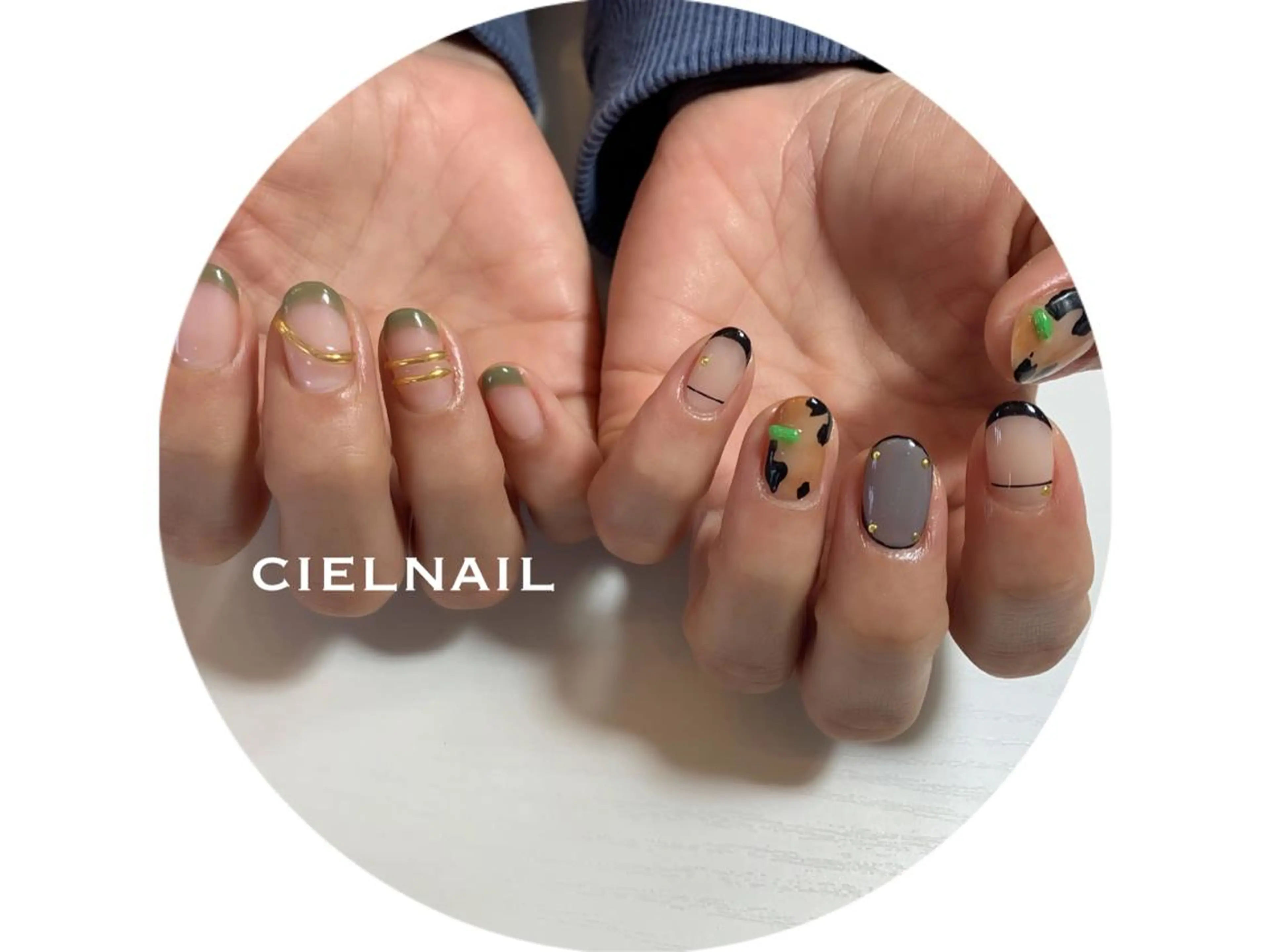 ミディアム cielnail 祇園のネイルデザイン