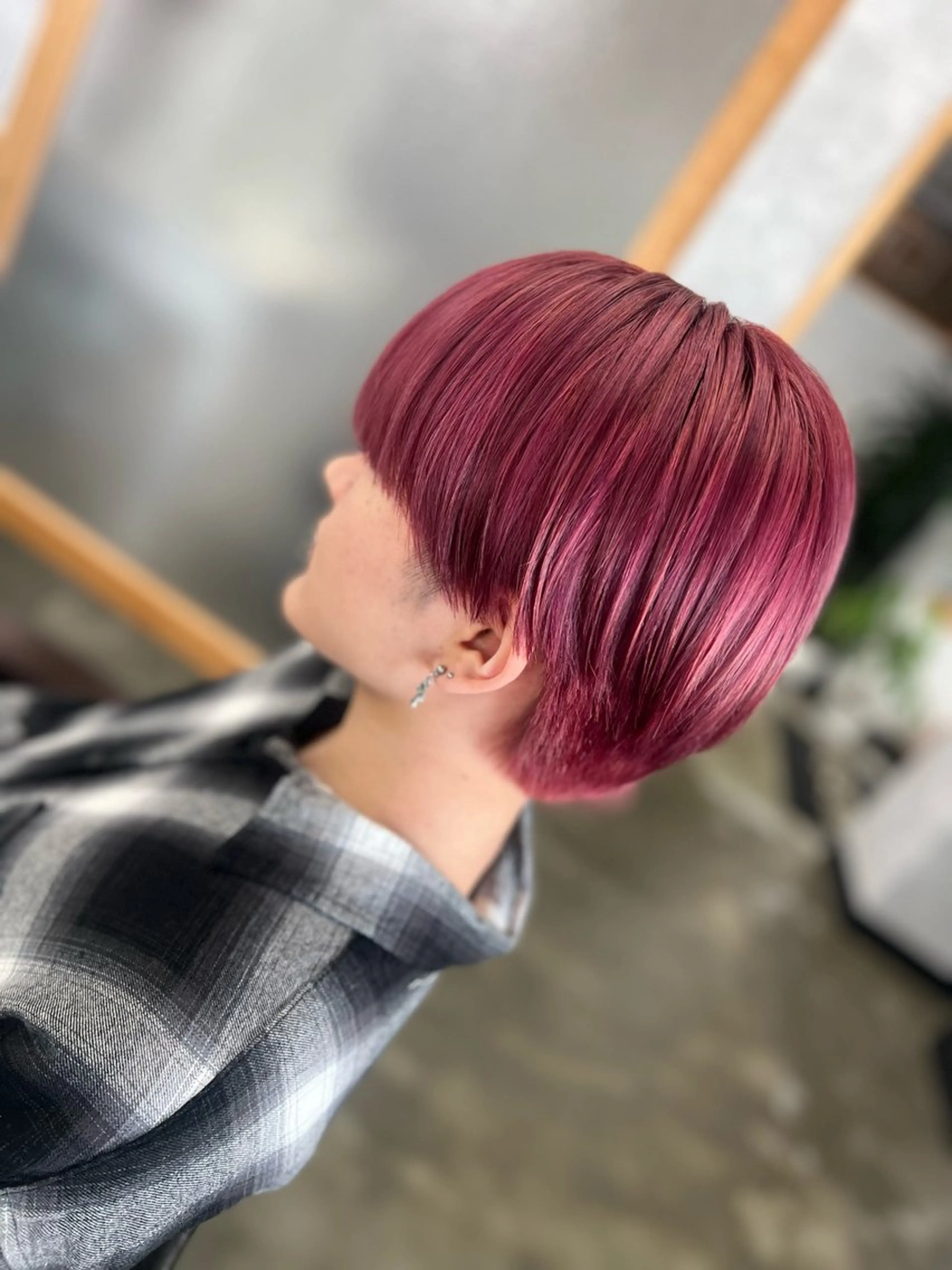 ショート カラー ダブルカラー ピンクカラー ヘアカラー Style Tのヘアスタイル