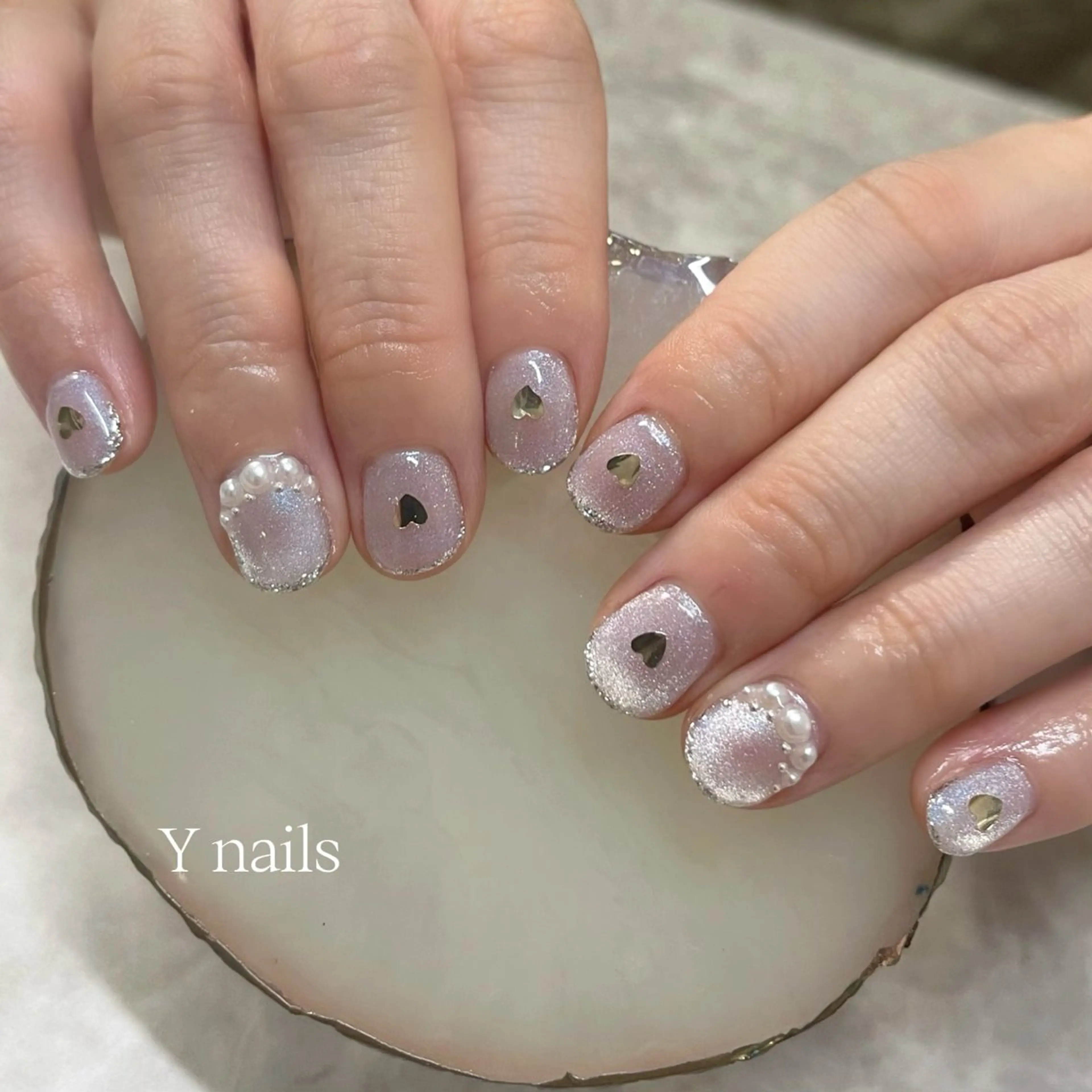 ネイル マグネットネイル ハンドネイル 桜井 Y nailsのネイルデザイン