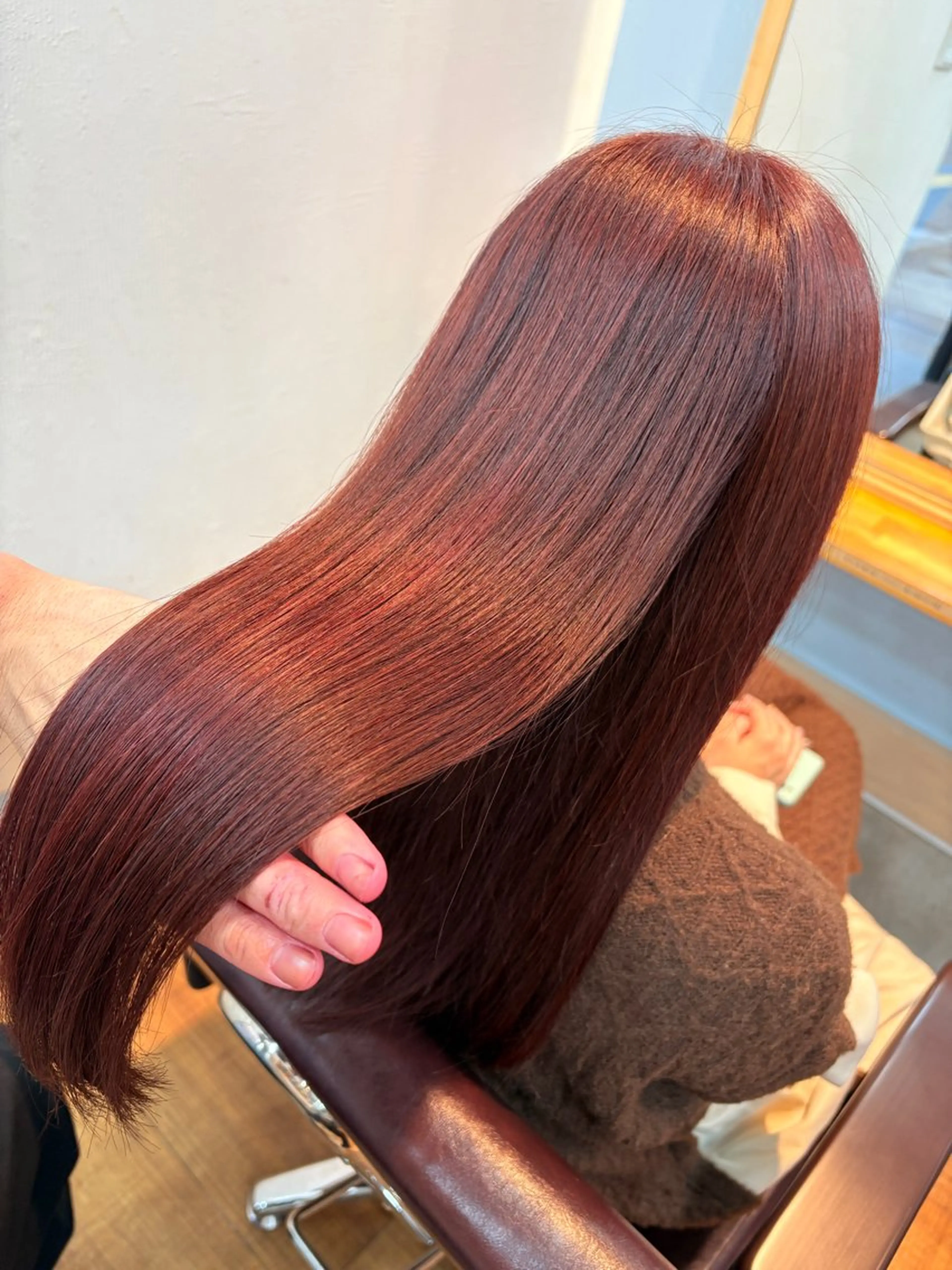 ロング カラー ブリーチ ダブルカラー ブリーチなしカラー 髪質改善🌿‬/艶感 /髙木 優人のヘアスタイル