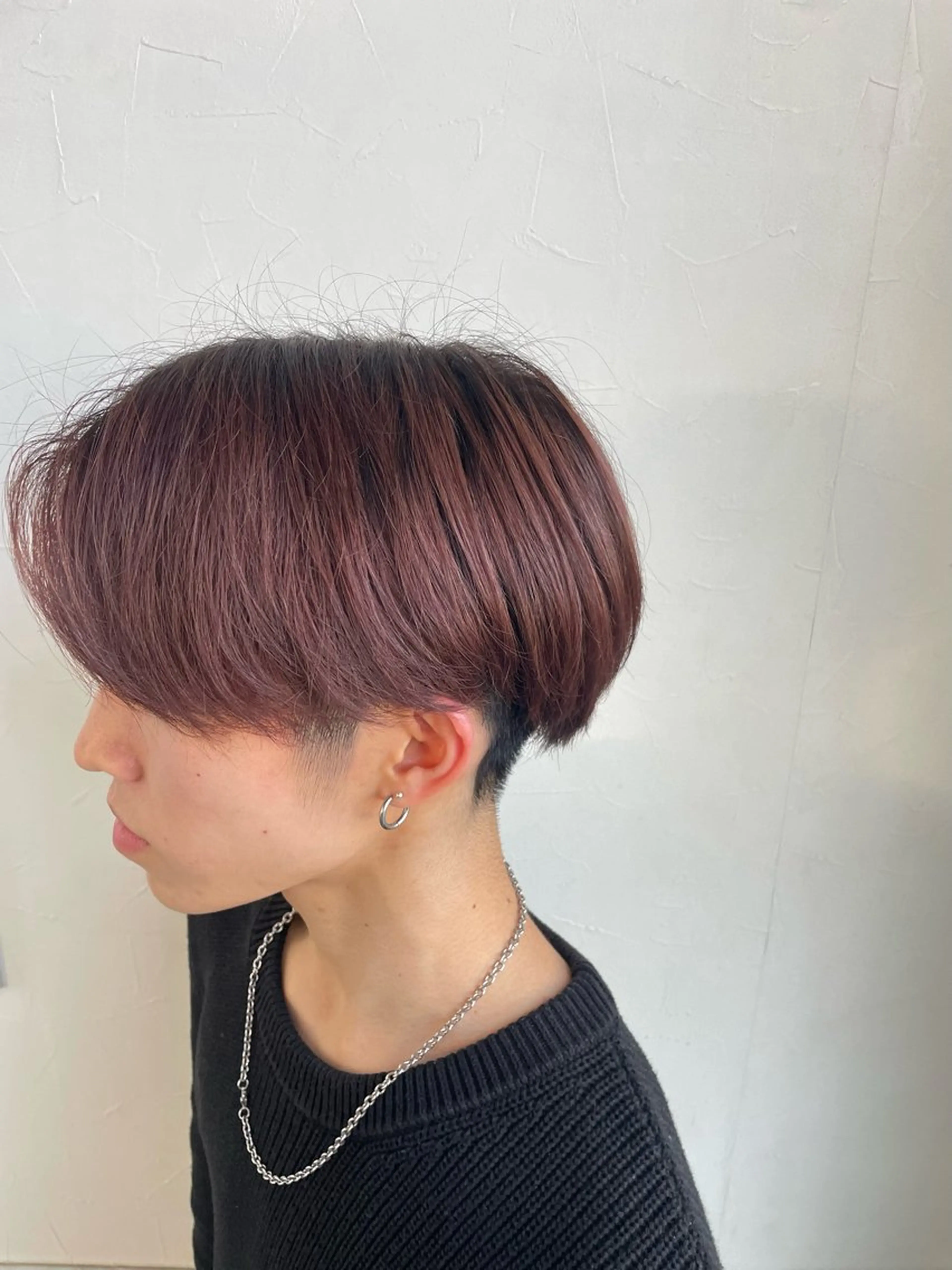 カラー メンズ ブラウンカラー ラベンダーカラー ハイトーン、ブリーチ 🤍足立里湖のヘアスタイル