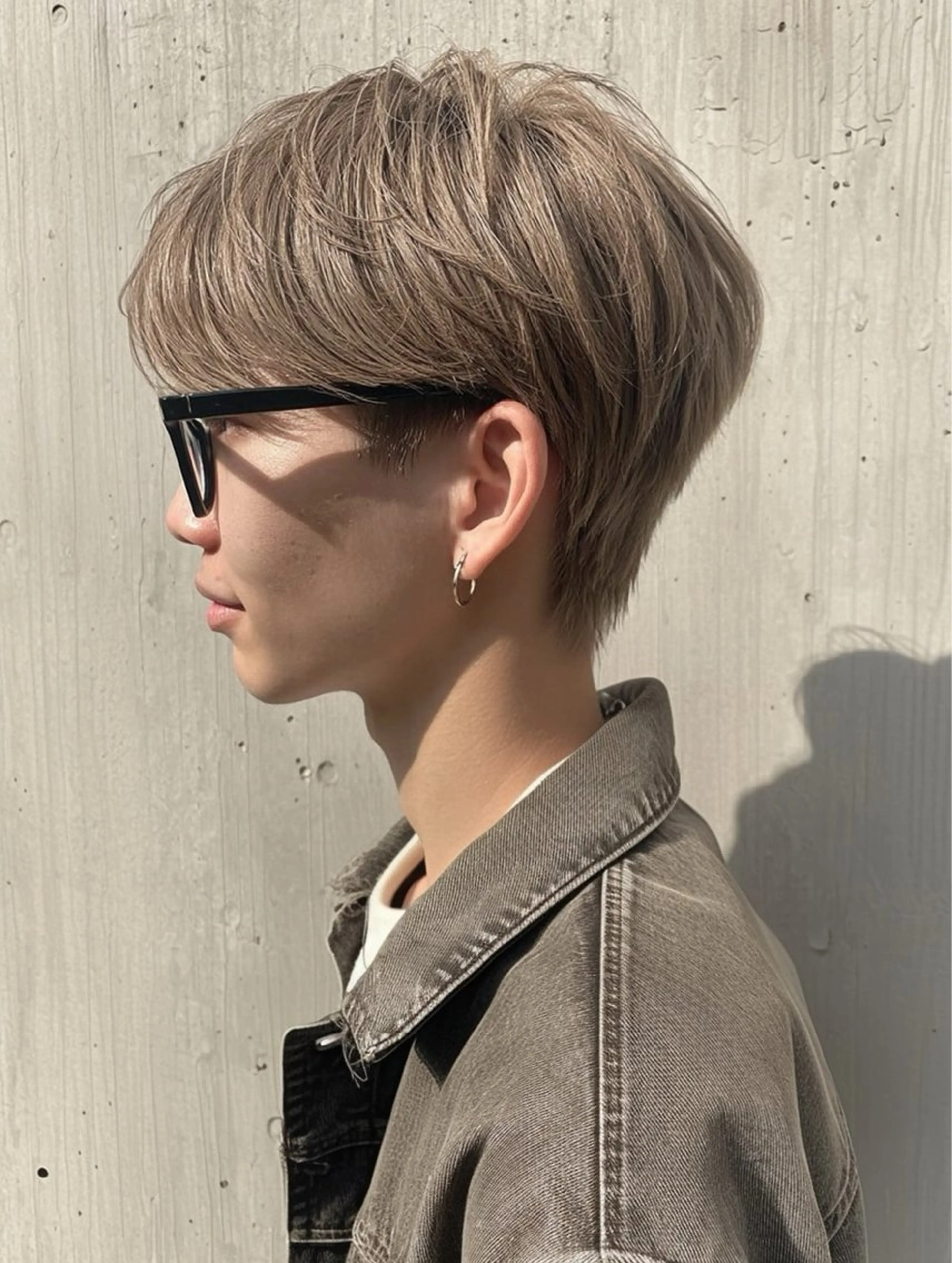 ショート カラー メンズ カット ヘアカラー ナチュラル×色気パ ーマ 渋谷/マナミのヘアスタイル