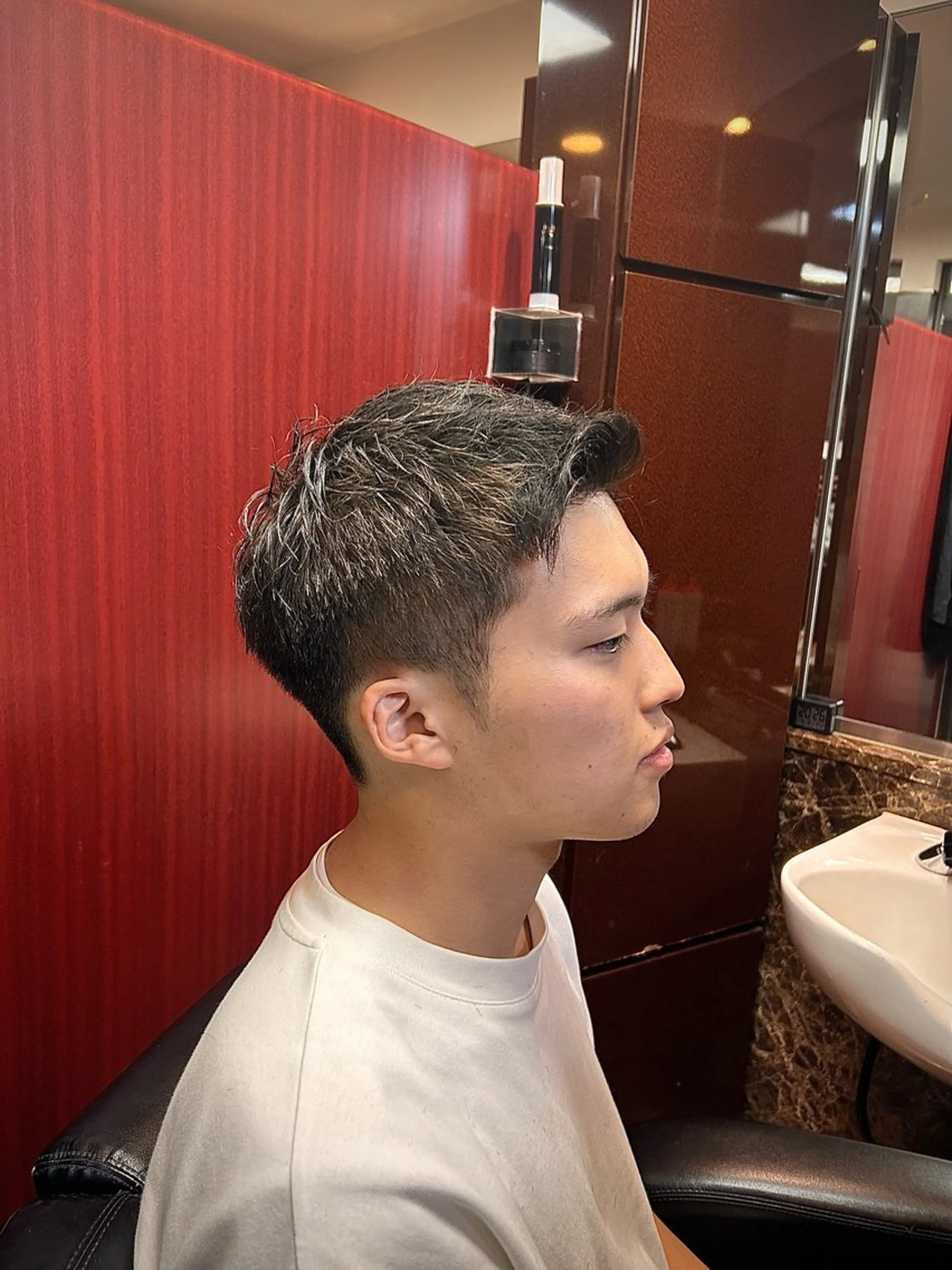 ショート メンズ フェードカット ショートヘア ヒロ銀座ヘアーサロン恵比寿店所属・💈下川 恭平💈のヘアスタイル