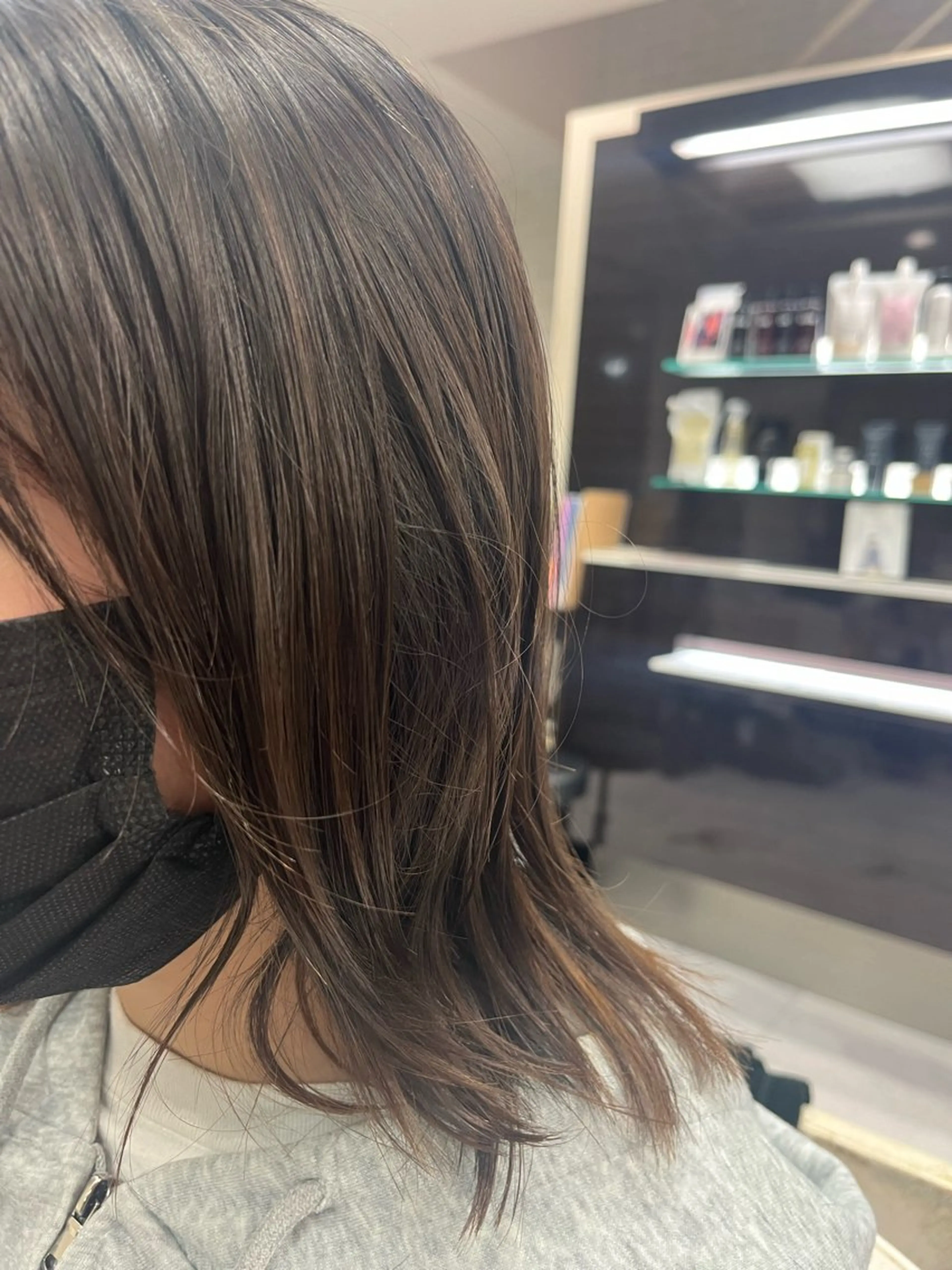 セミロング ☘️上村 歩夢☘️ メンズカットモデルのヘアスタイル