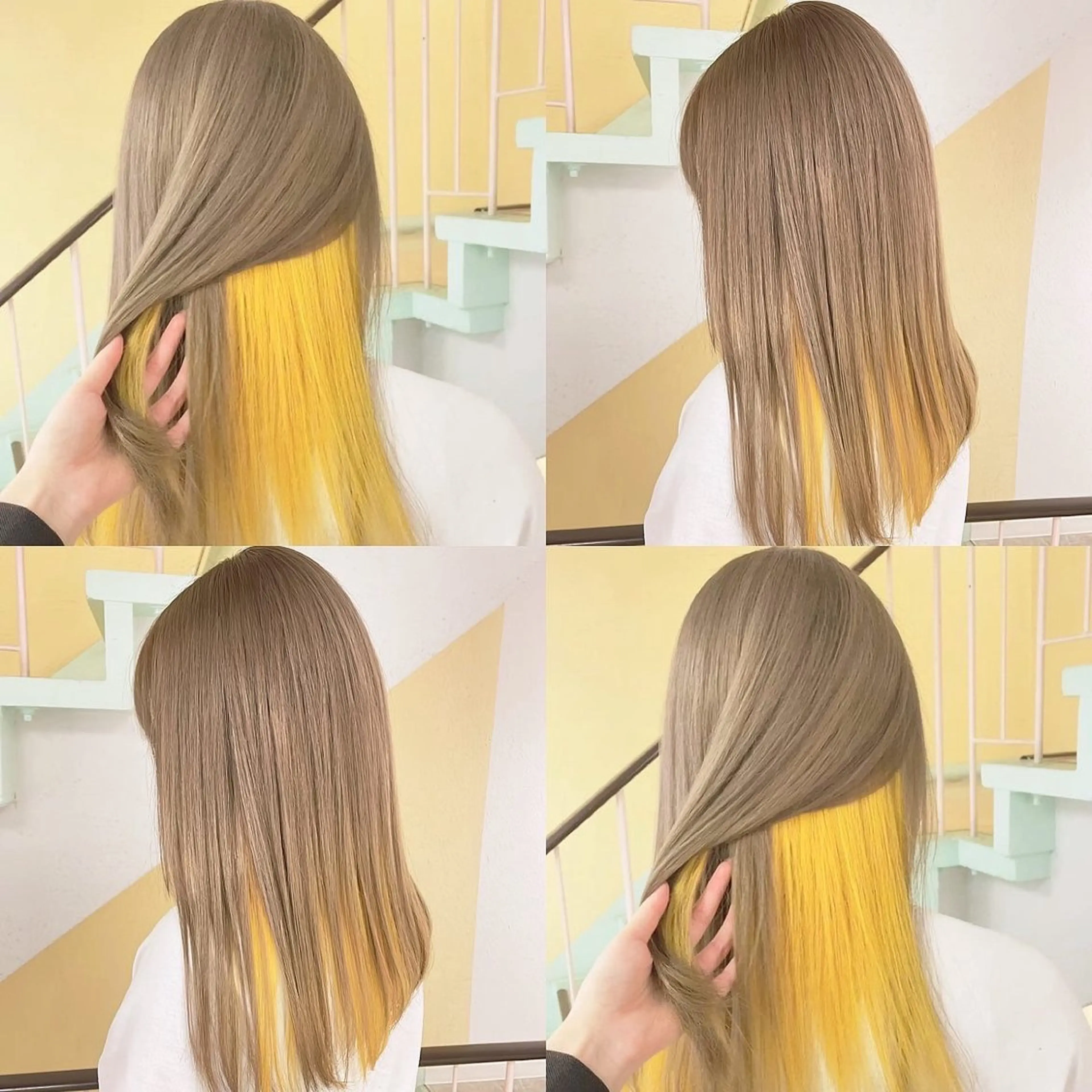 カラー ヘアカラー トリートメント 渋谷:インナーカラー ／🍒エリカ🍒のヘアスタイル