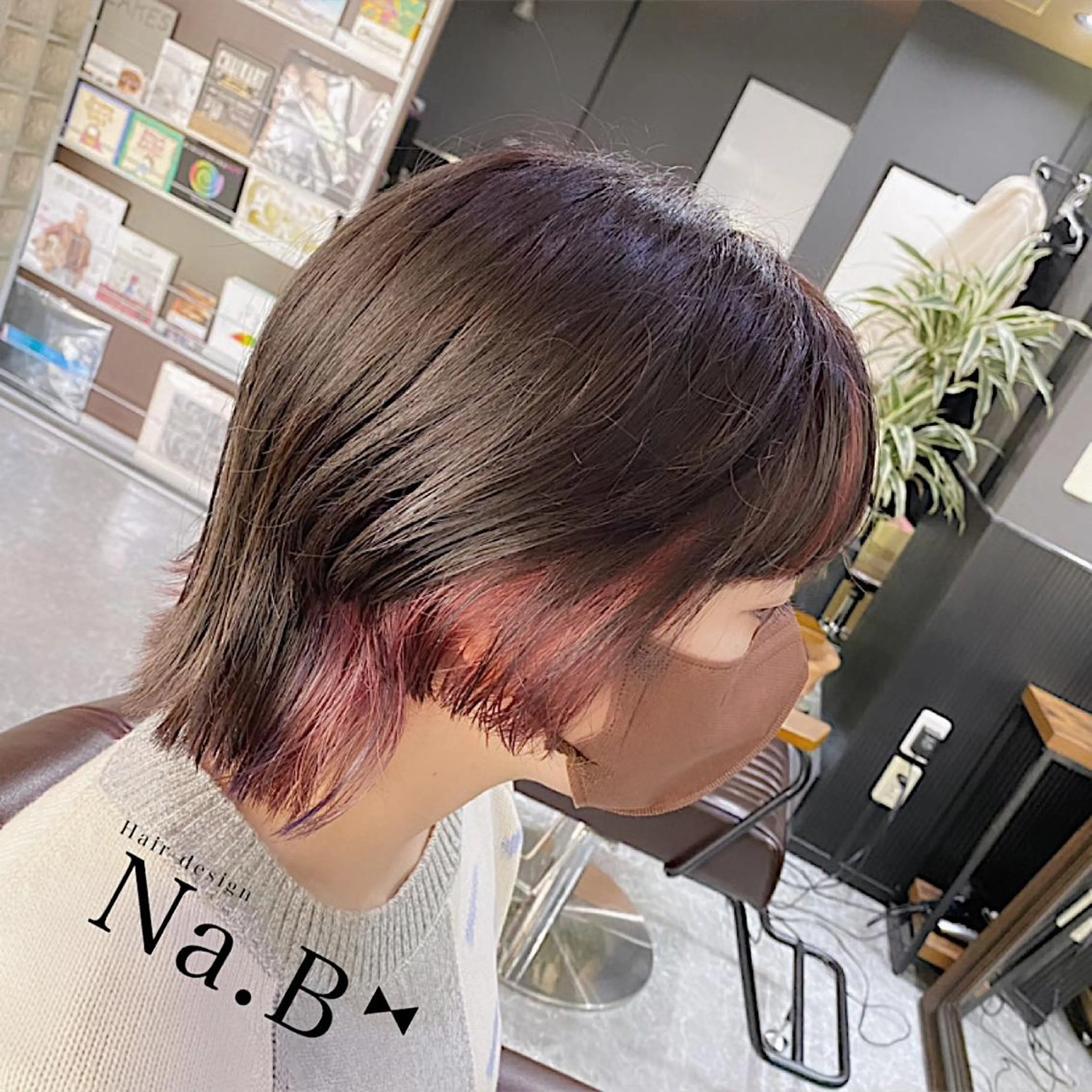 ショート カラー Hair design Na.B所属・ジユン 지윤のヘアスタイル