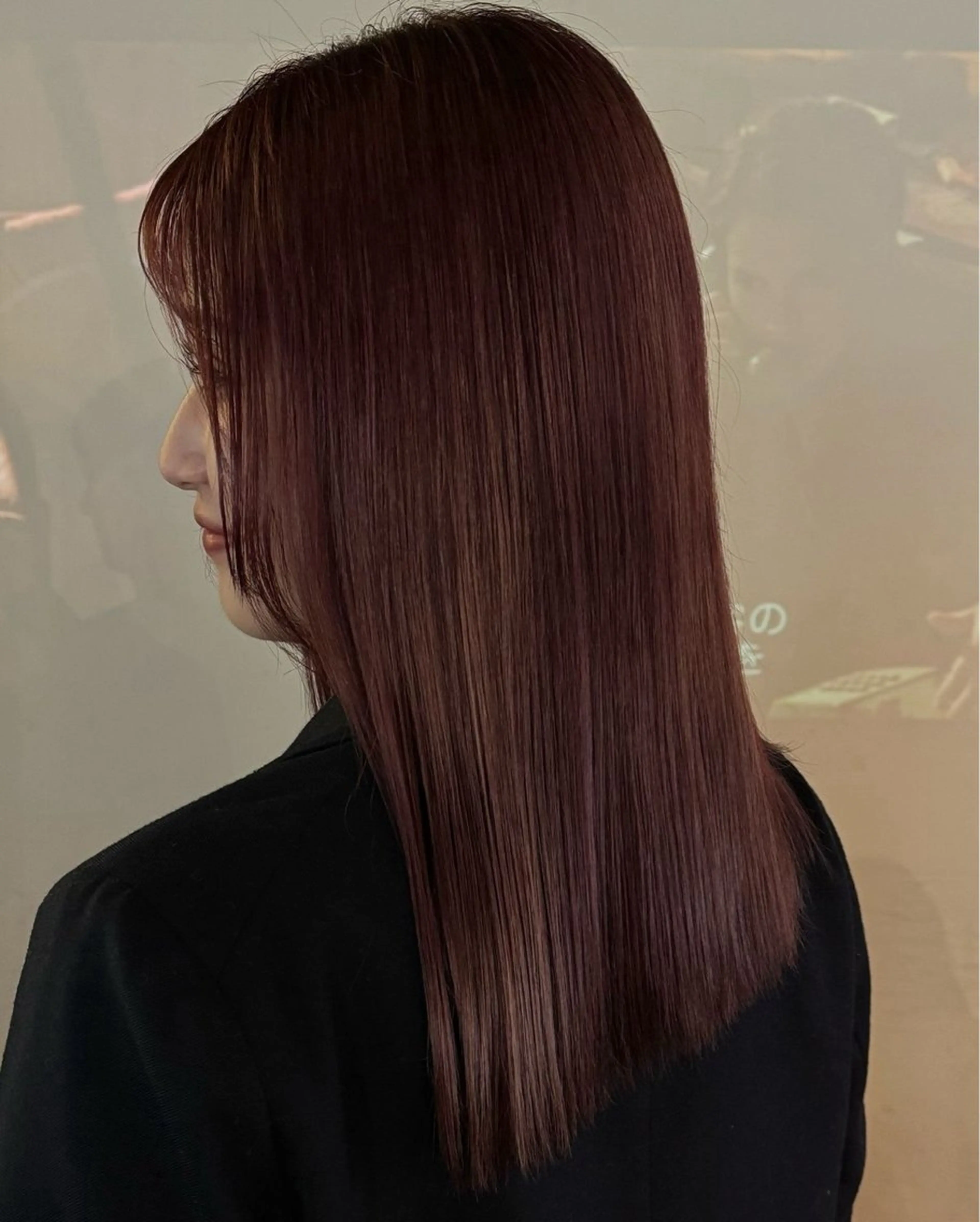 セミロング ヘアカラー FILMS haru 暖色カラーのヘアスタイル