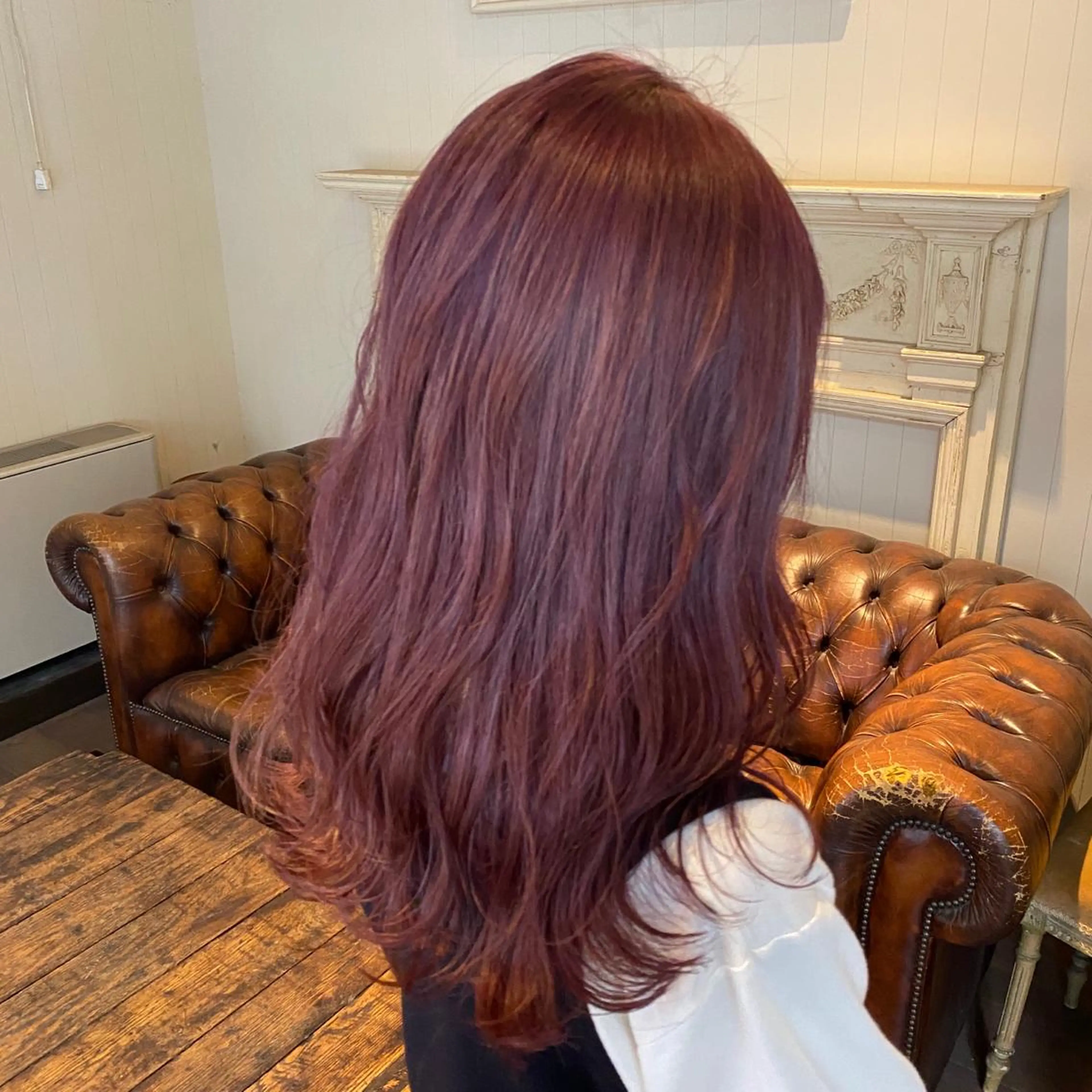 ロング カラー ヘアカラー トリートメント FERIA梅田🖤 透明感カラー🎀のヘアスタイル
