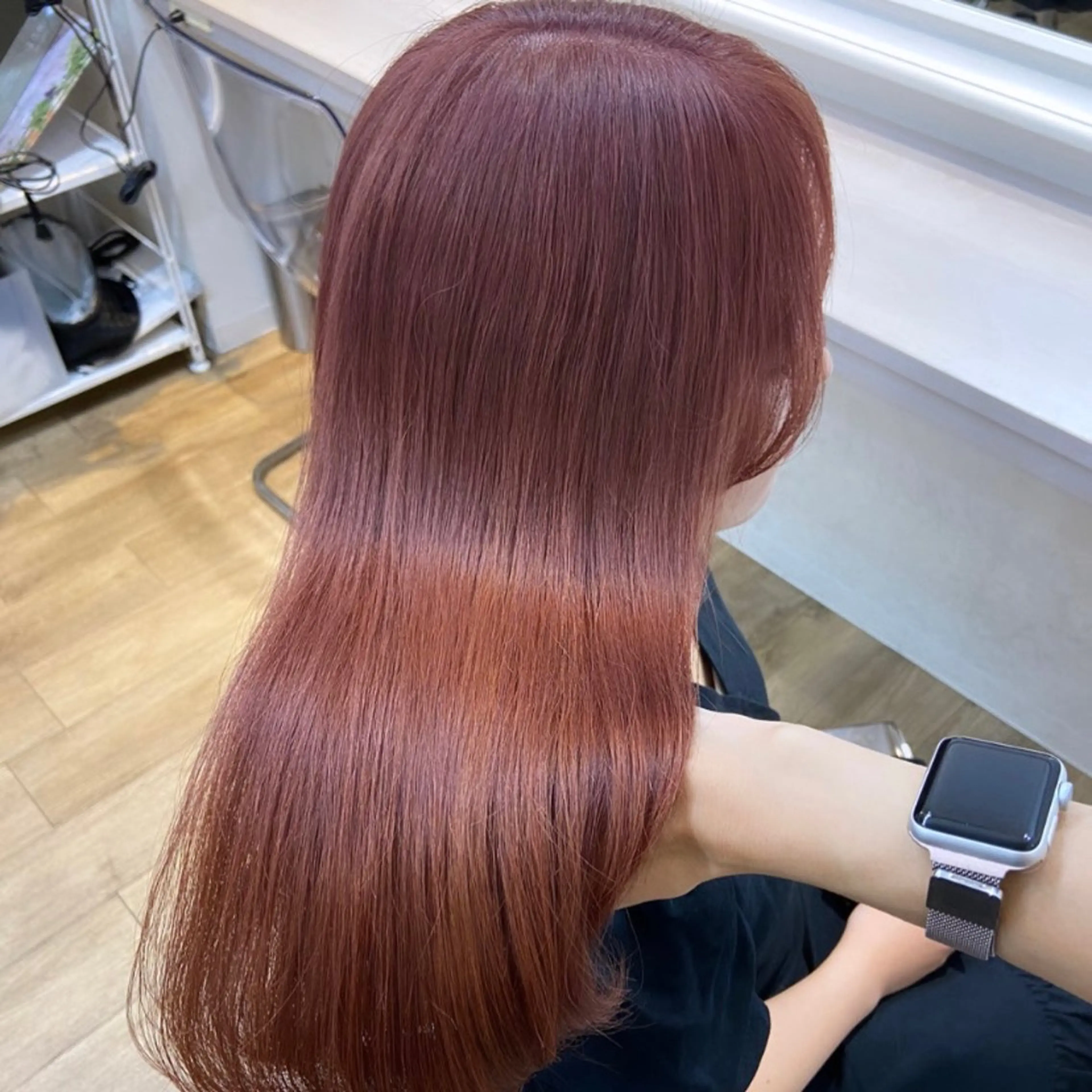 セミロング カラー ベージュカラー ブリーチ ケアブリーチ 透明感カラー ダブルカラー mai 🎀 / 梅田美容室のヘアスタイル