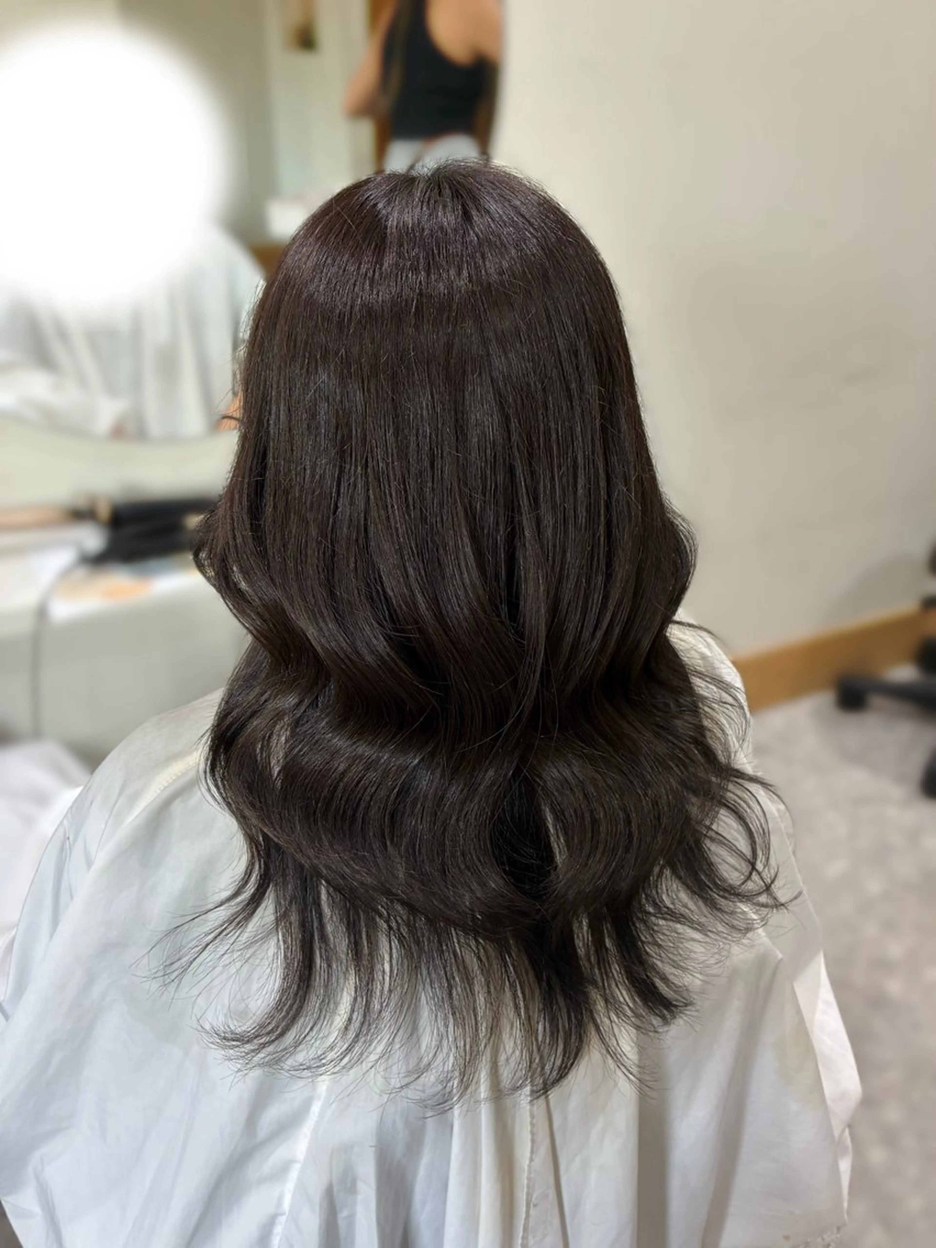 ミディアム カラー アッシュ ヘアカラー トリートメント 梅原 姫🍬🐰のヘアスタイル