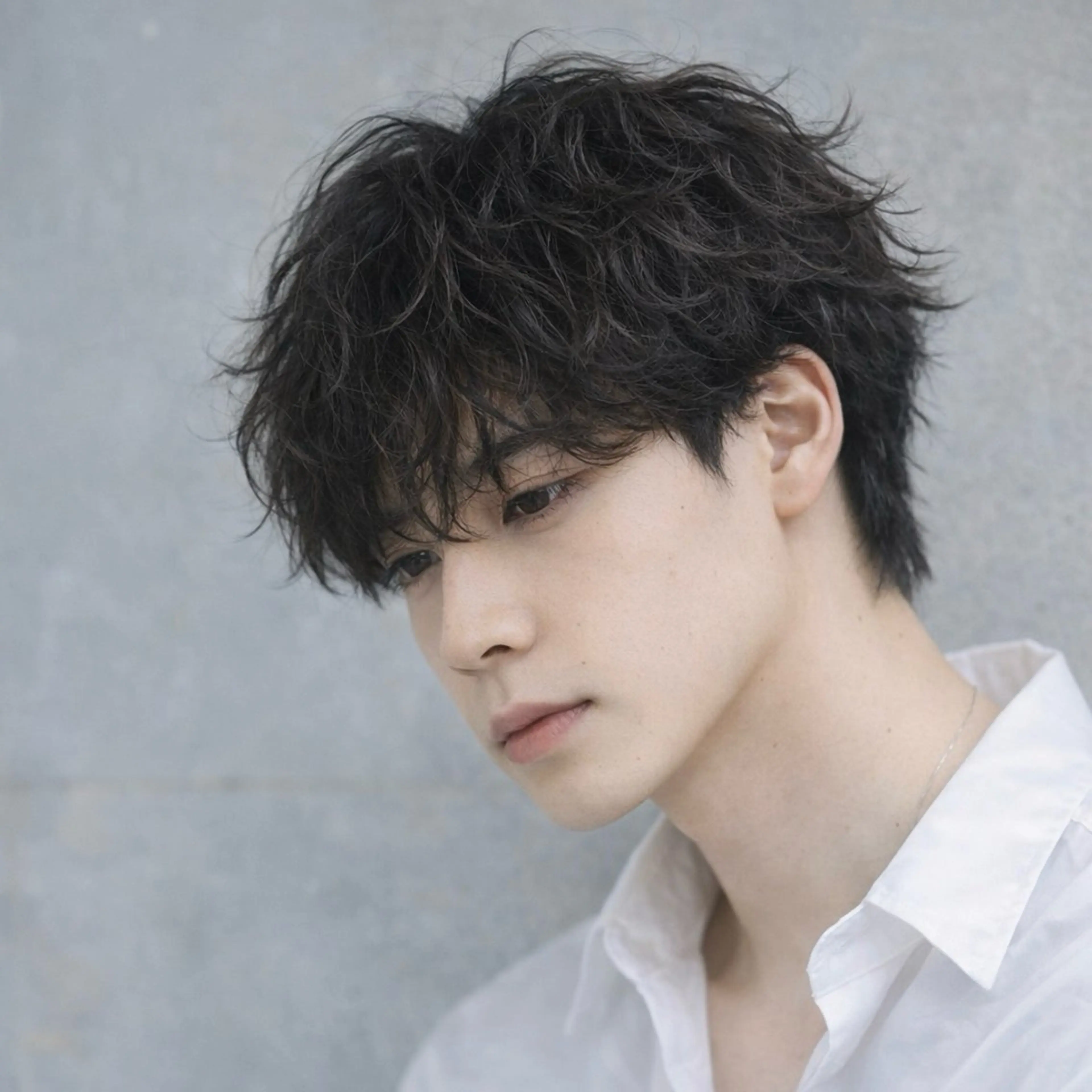 ショート パーマ メンズ カット パーマ 横山 直輝のヘアスタイル