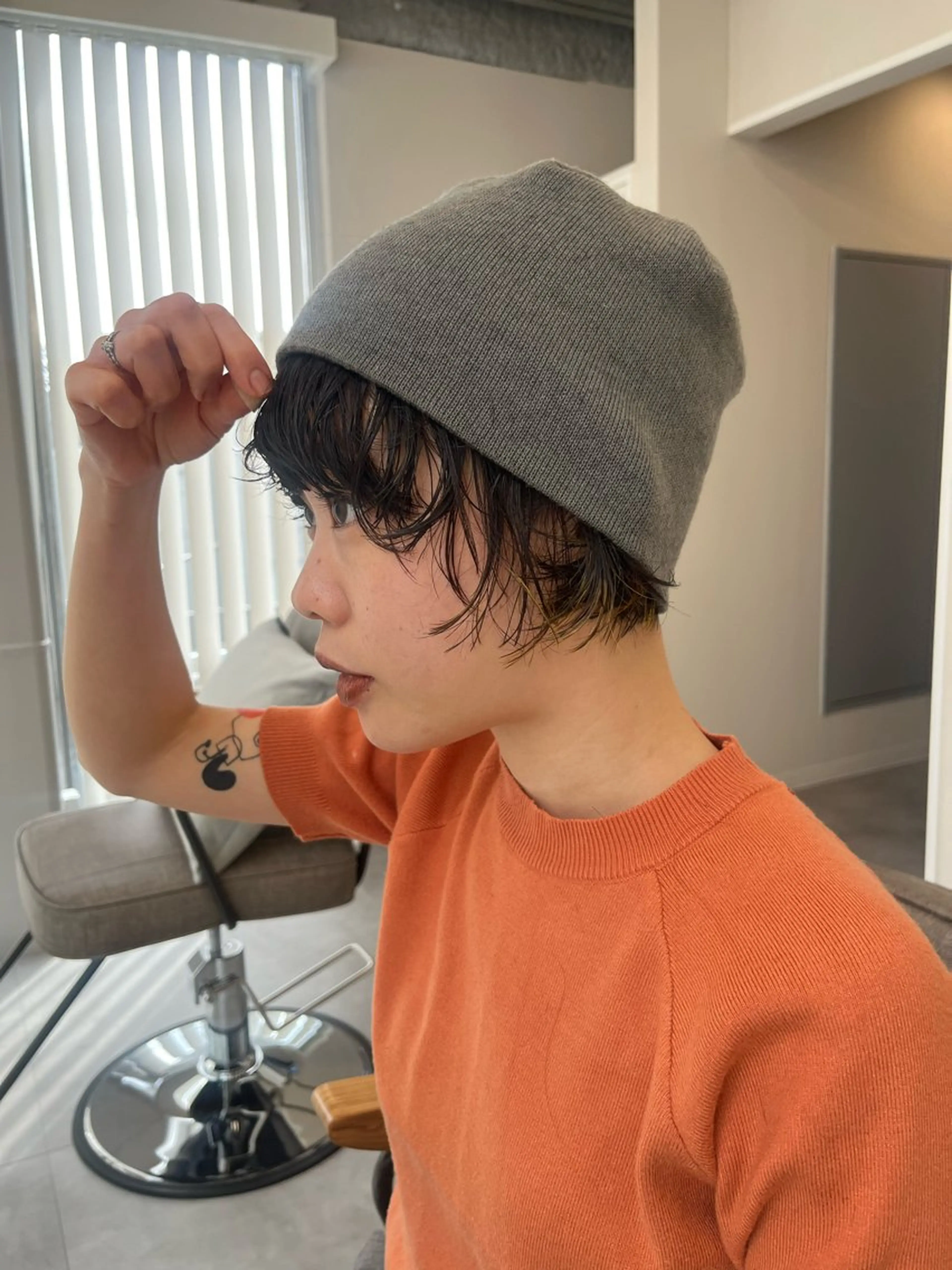 ショート カラー パーマ 大林 エリコのヘアスタイル