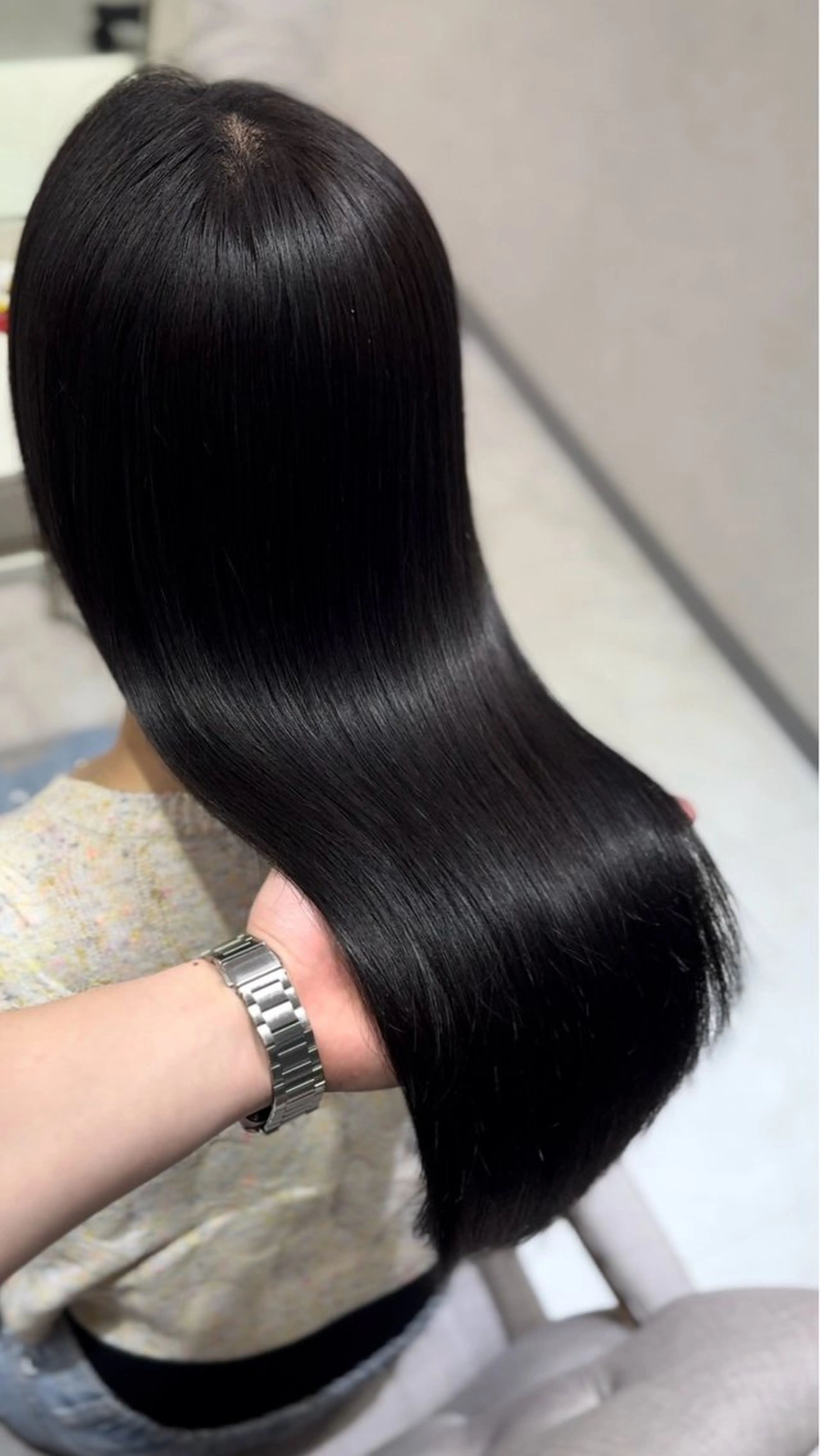 ロング 髪質改善 縮毛矯正 トリートメント 酸性ストレート カット ヘアカラー 縮毛矯正 トリートメント 髪質改善×縮毛矯正 Core梅田　片山のヘアスタイル