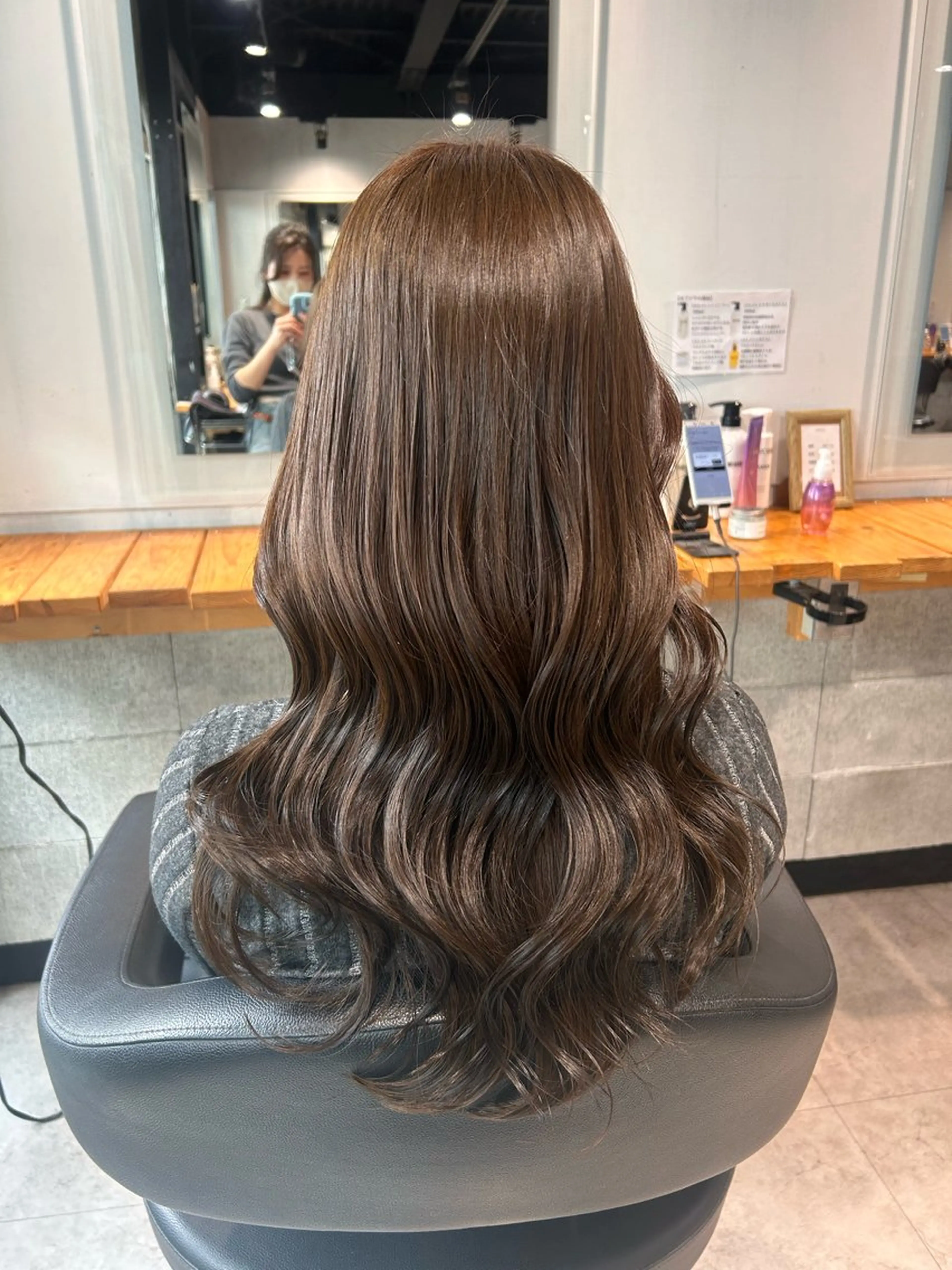 ロング アッシュ カット ヘアカラー トリートメント ヘッドスパ 韓国Style♡ Nanami🇰🇷のヘアスタイル