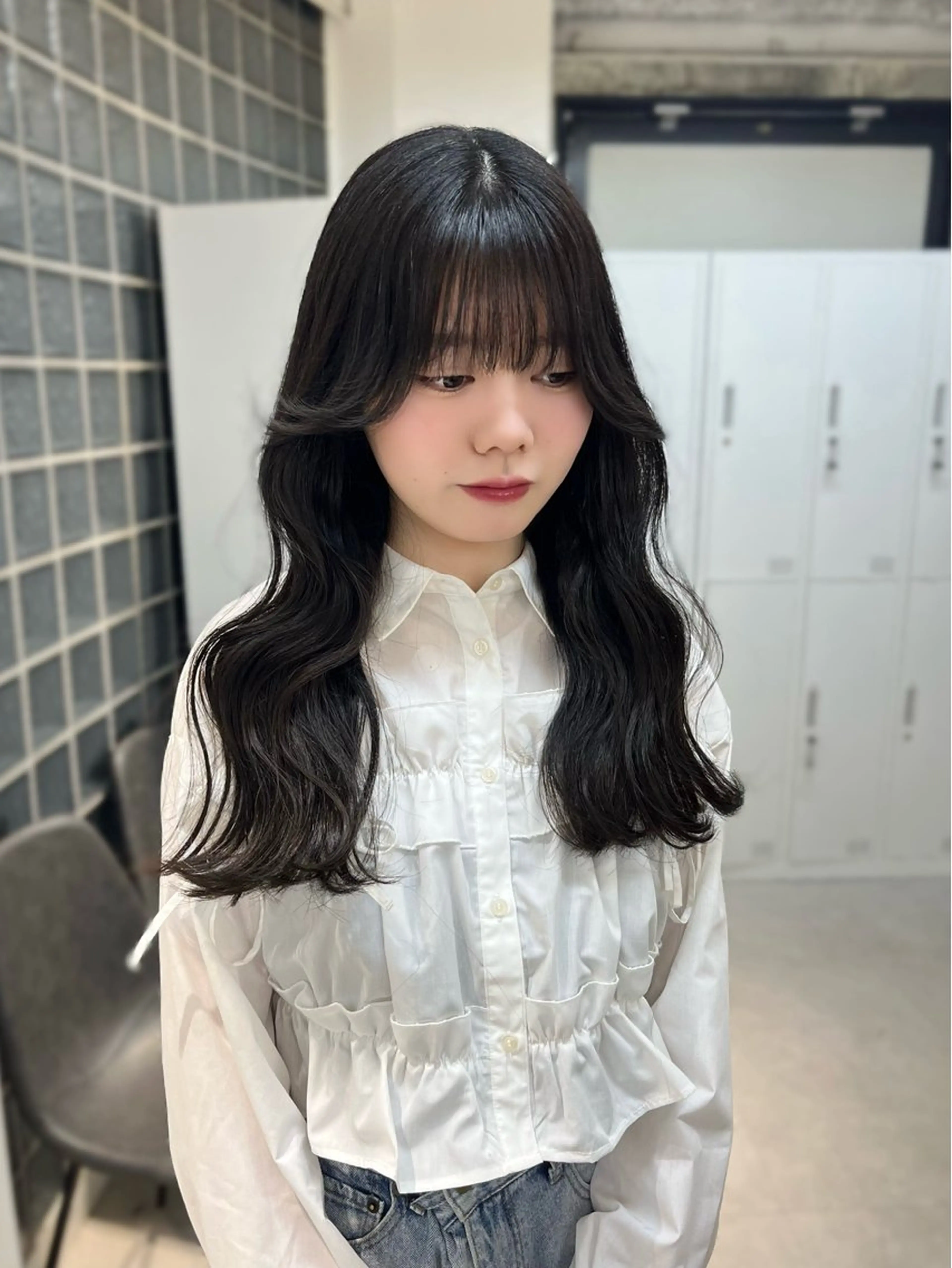 カラー ヘアアレンジ カット ヘアカラー 似合わせ顔まわり カット🤍森尾真由美のヘアスタイル