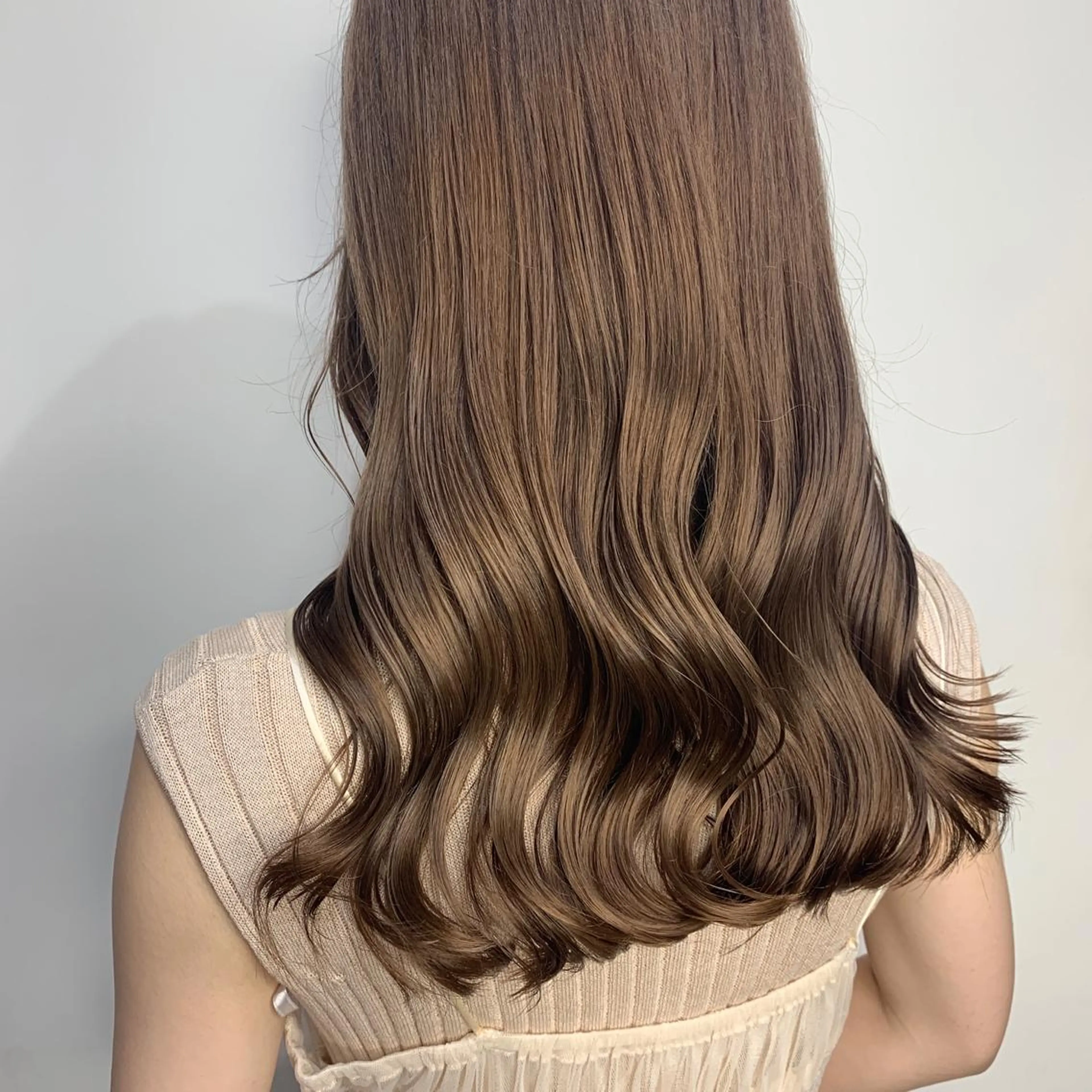 セミロング カラー カット ヘアカラー HARUKA韓国ヘア /Luana梅田のヘアスタイル