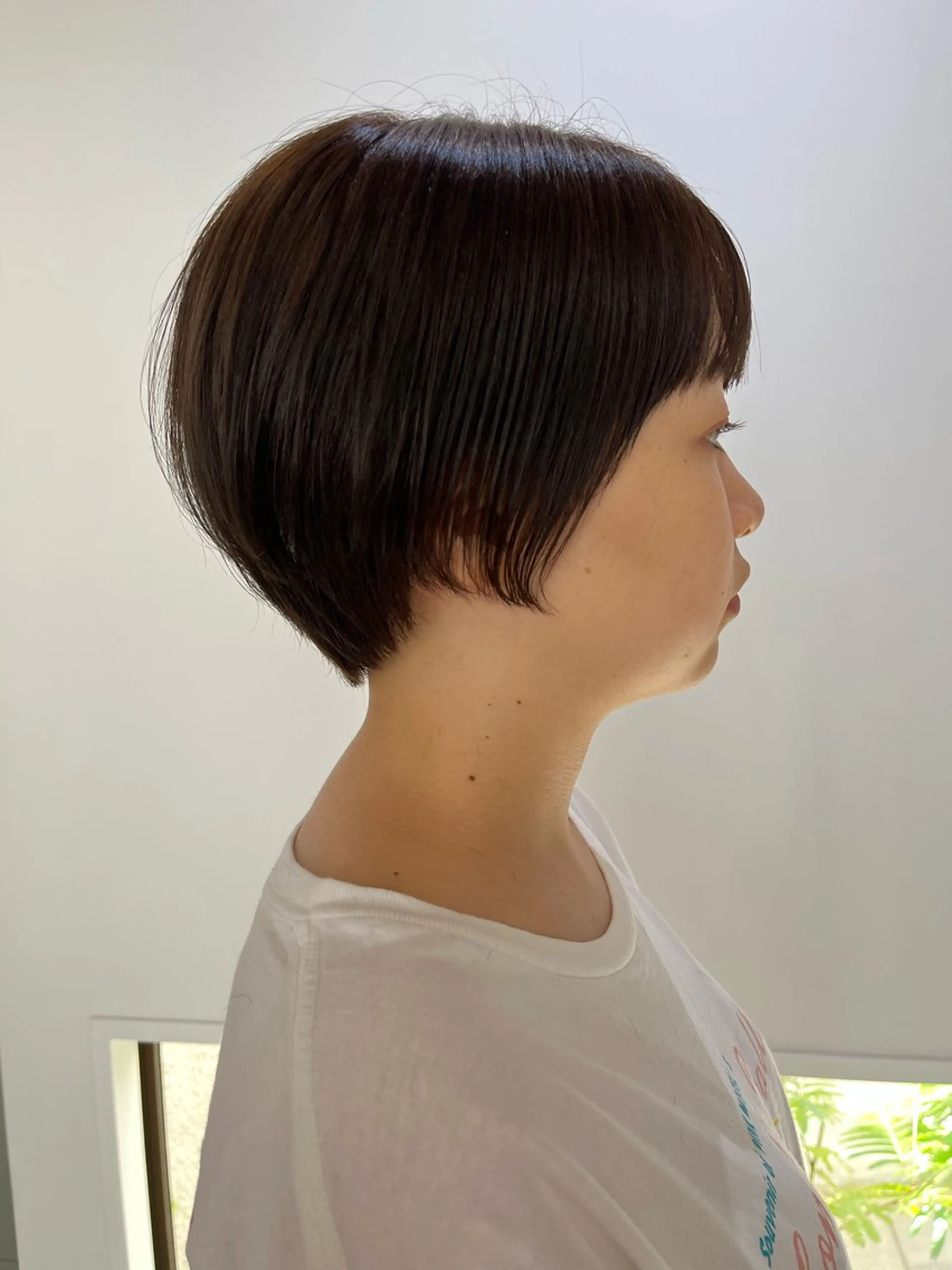 ショート ショートヘア ブリーチなしカラー レイヤーカットのヘアスタイル