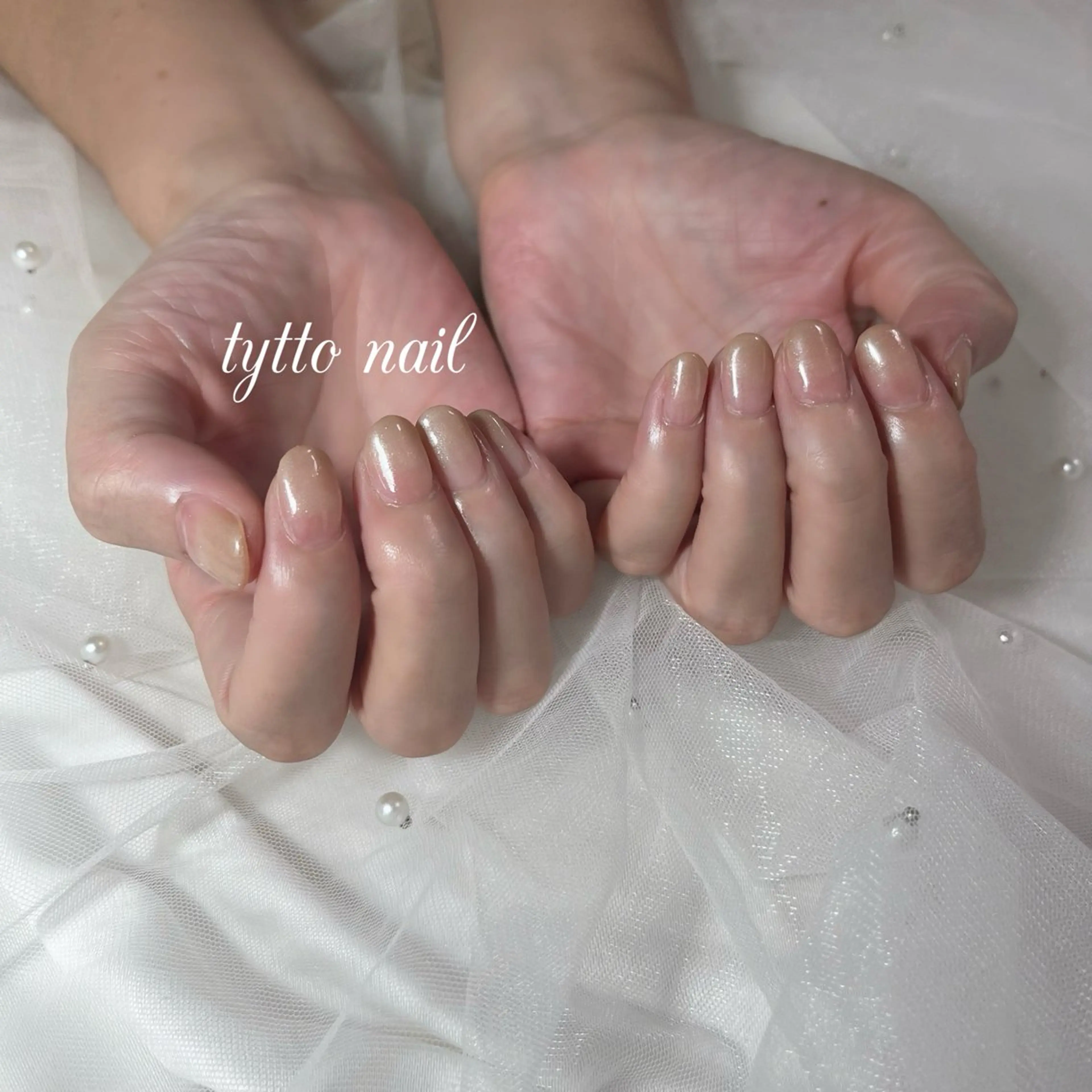 ネイル グラデーション キラキラネイル 韓国ネイル オフィスネイル ワンカラーネイル ハンドネイル tytto nail ❤︎‪‪eri‪‪のネイルデザイン